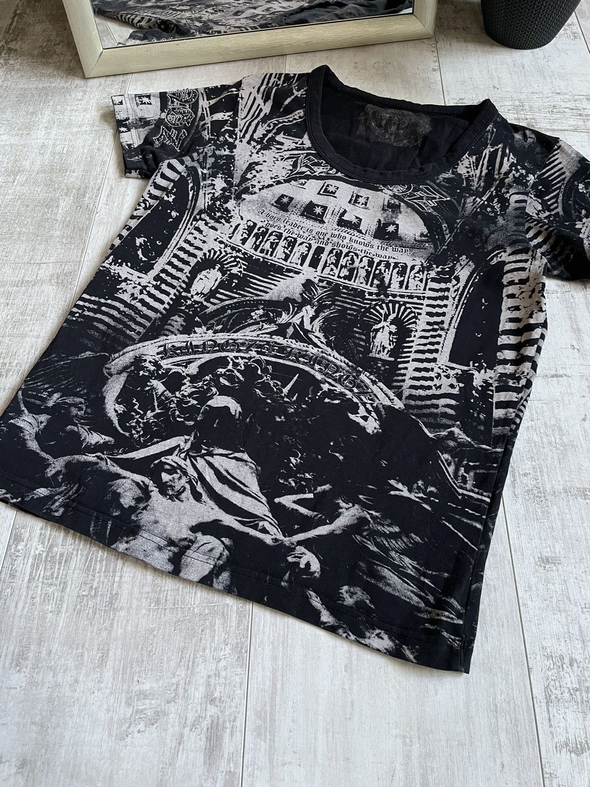 Japanese Brand × Vintage × semanticdesign VTG Semantic Design Over Printed T-Shirt Archive VERY RARE Size M / US 6-8 / IT 42-44 - 4 Thumbnail