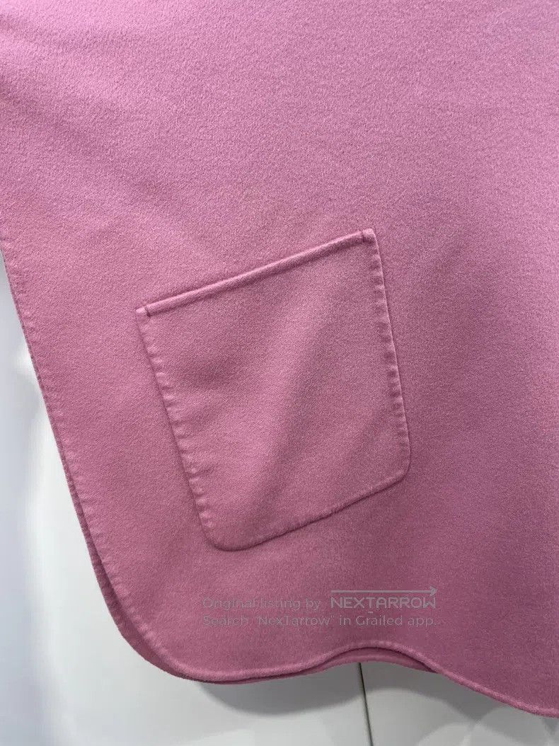 Loro Piana Loro Piana Pink Shawl Double-faced Cashmere Cloak Size S / US 4 / IT 40 - 3 Thumbnail