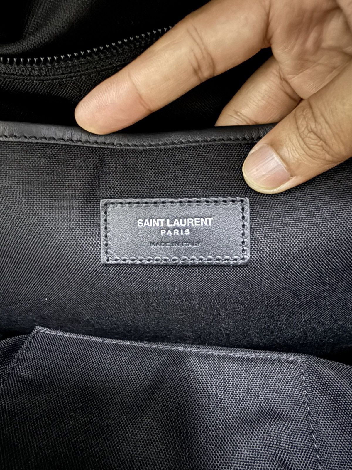Saint Laurent Paris 2017 Saint Laurent "HEAVEN" embellished City backpack Size ONE SIZE - 13 Thumbnail