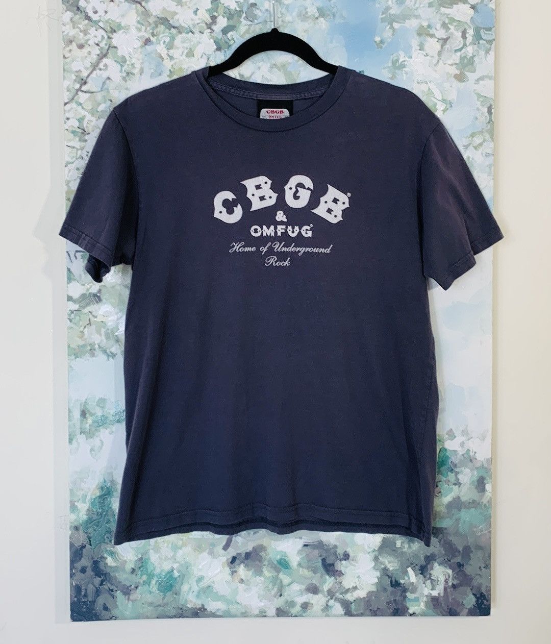 image of Vintage Cbgb Omfug Venue Grey Tshirt Size L Women’S, Women's