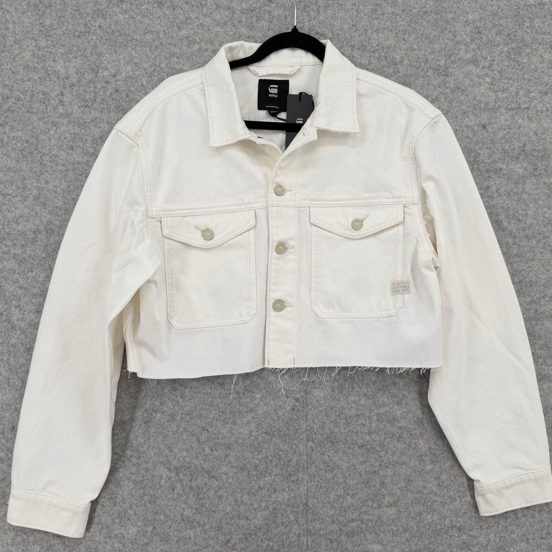 G-Star NWT G-Star RAW Cropped Wander White GD Destroyed Jacket Size M / US 6-8 / IT 42-44 - 1 Thumbnail