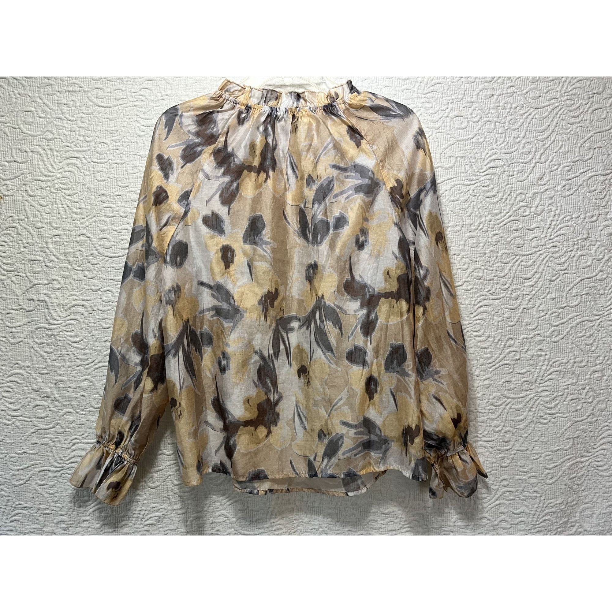Other Martha Stewart Abstract Floral Sheer Blouse Top Womens Size Size S / US 4 / IT 40 - 5 Thumbnail