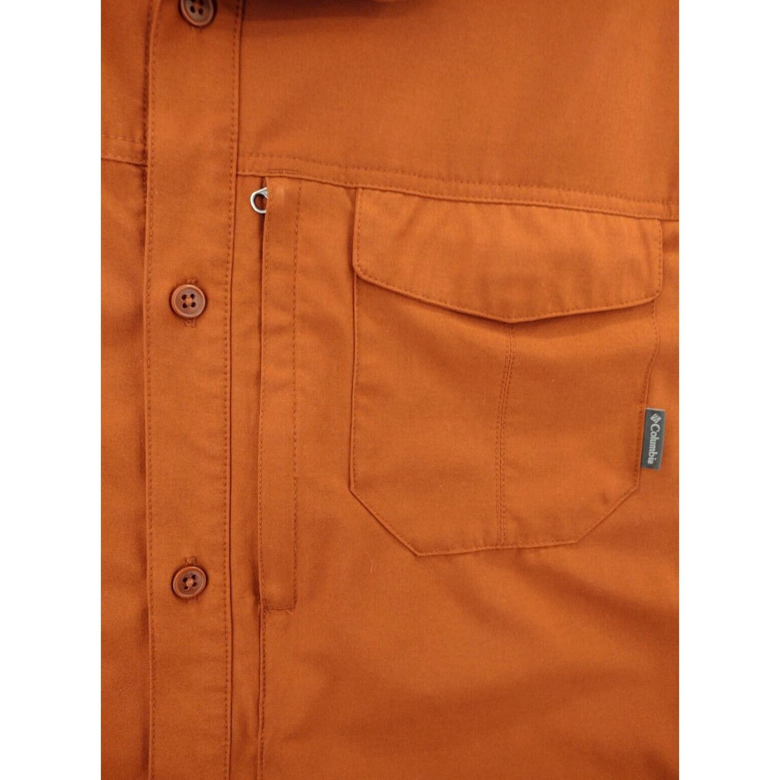 Vintage Columbia Shirt Mens Medium Red Button-Front Fishing Pockets Lightweight Polyester Size US M / EU 48-50 / 2 - 3 Thumbnail