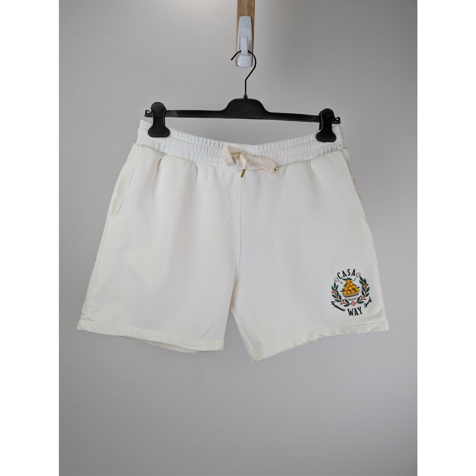 Casablanca o1rshd1 CC20 Off-White Loopback Embroidered Sweatshort Short Size US 36 / EU 52 - 8 Thumbnail