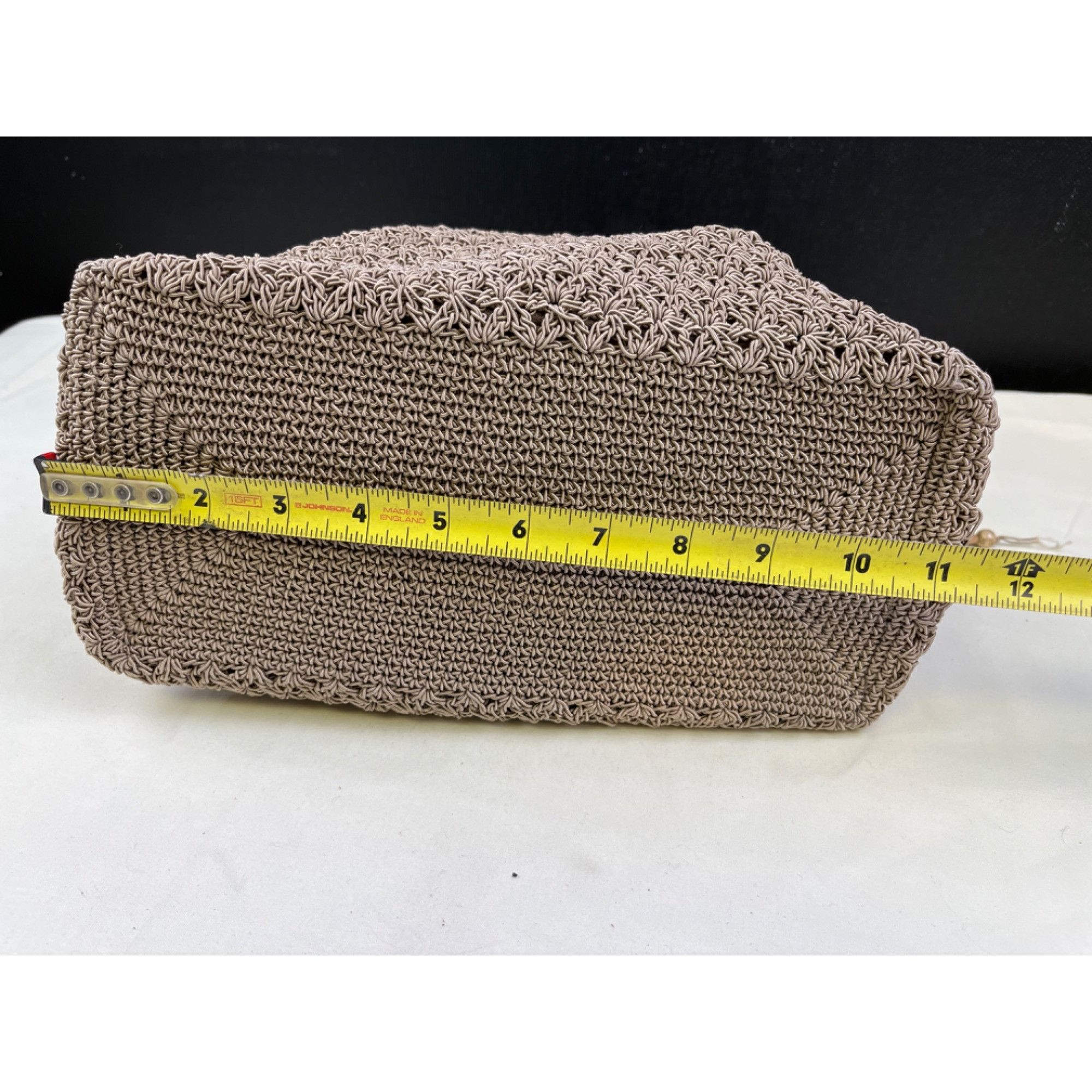 Handmade Handmade Vintage Women's Beige Bucket Shoulder Bag SKU 5180 Size ONE SIZE - 3 Thumbnail