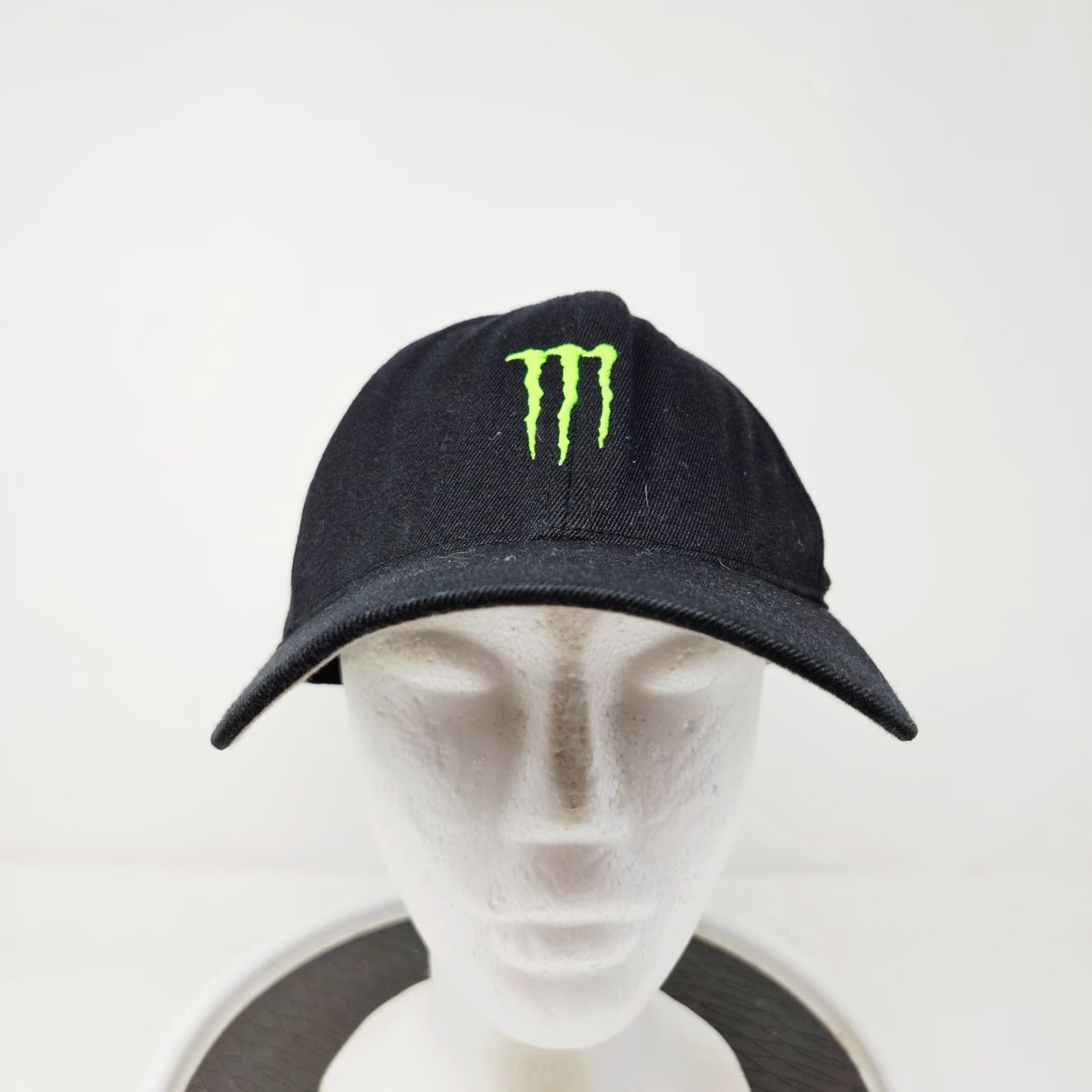 Vintage Monster Energy Hat Fitted Y2K Grunge Skater Look Size L/XL Black Cotton Canvas Baseball Cap Men Adjustable Sports Motorcycle Size ONE SIZE - 2 Thumbnail