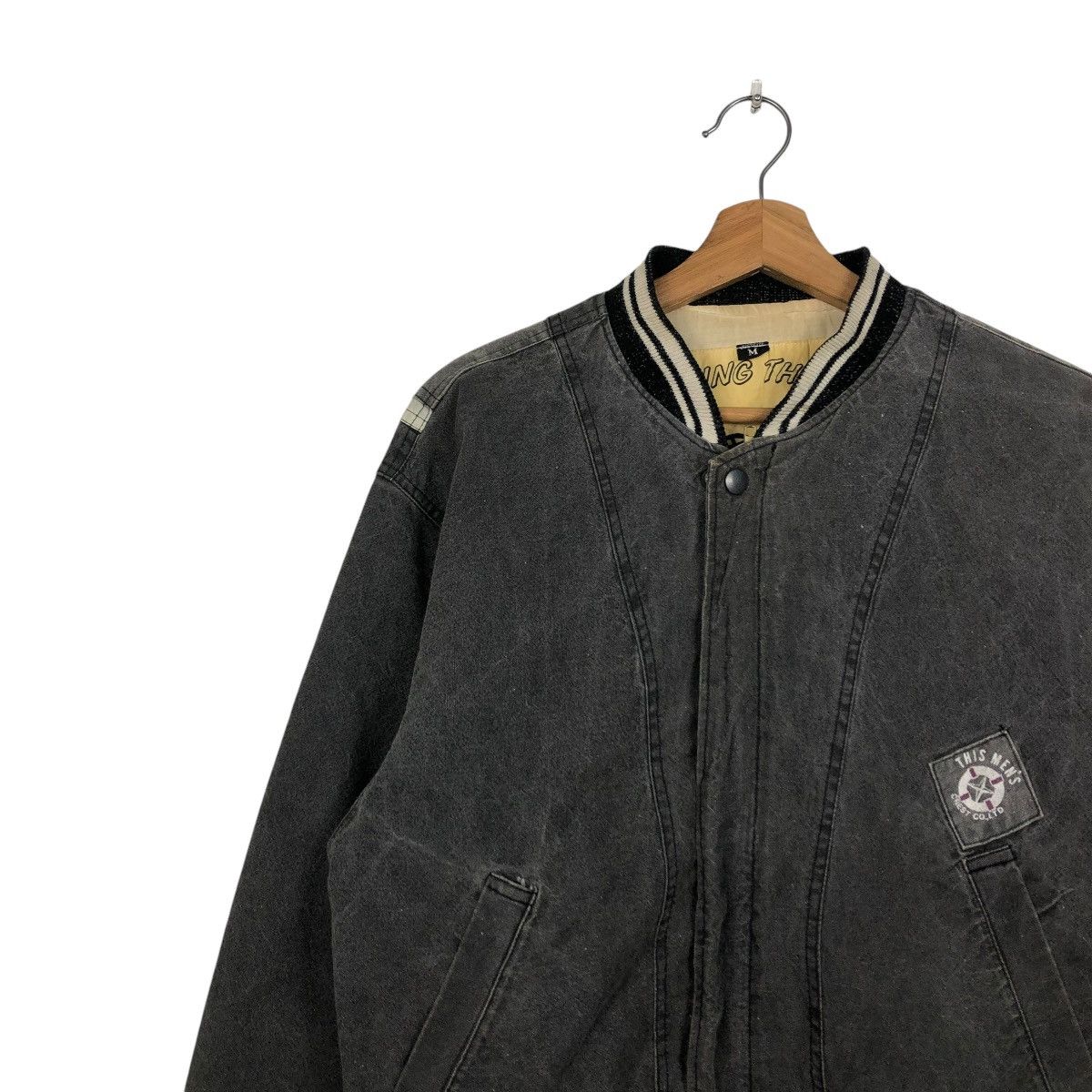 Japanese Brand 🔥VINTAGE FLY BOMBER JACKET CREST CO. BIG LOGO ISSEY MIYAKE Size US M / EU 48-50 / 2 - 9 Thumbnail