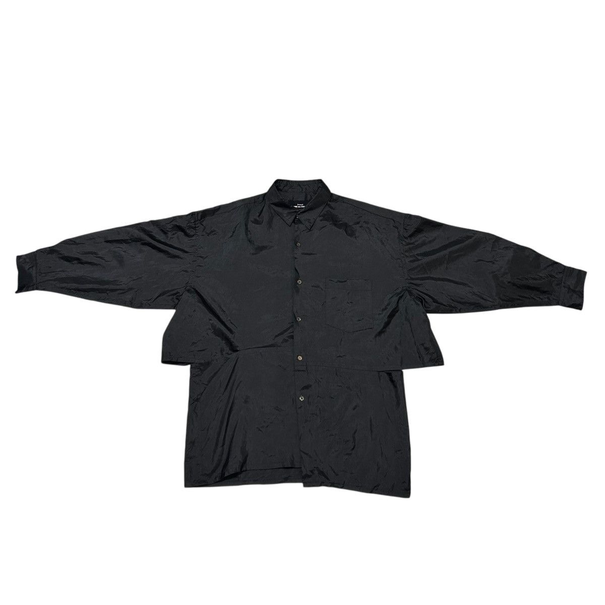 Comme des Garcons 562 Comme Des Garcons 90s asymmetry docking shirt vintage Size US L / EU 52-54 / 3 - 2 Thumbnail