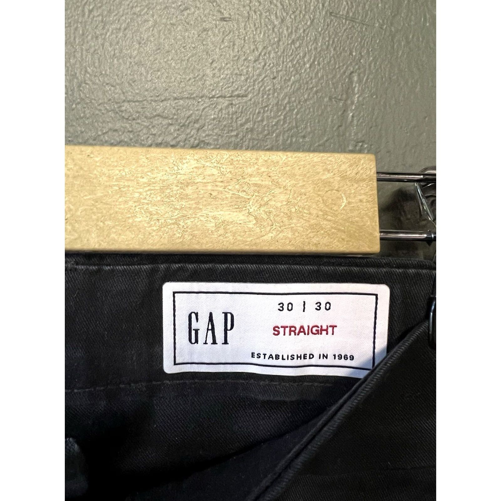 Gap Gap Men Black Chino Straight Pants 30 x 30 Regular Size 30 Black Chino Straight Men Pants Size US 30 / EU 46 - 3 Thumbnail