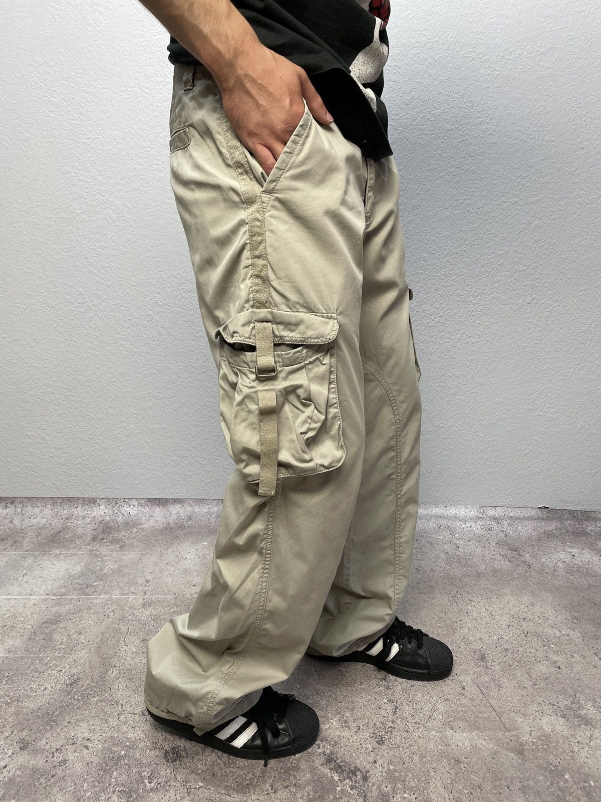 G-Star × Japanese Brand × Vintage Vintage Junya Watanabe Balenciaga Style Bondage Cargo Pants Size US 32 / EU 48 - 1 Thumbnail