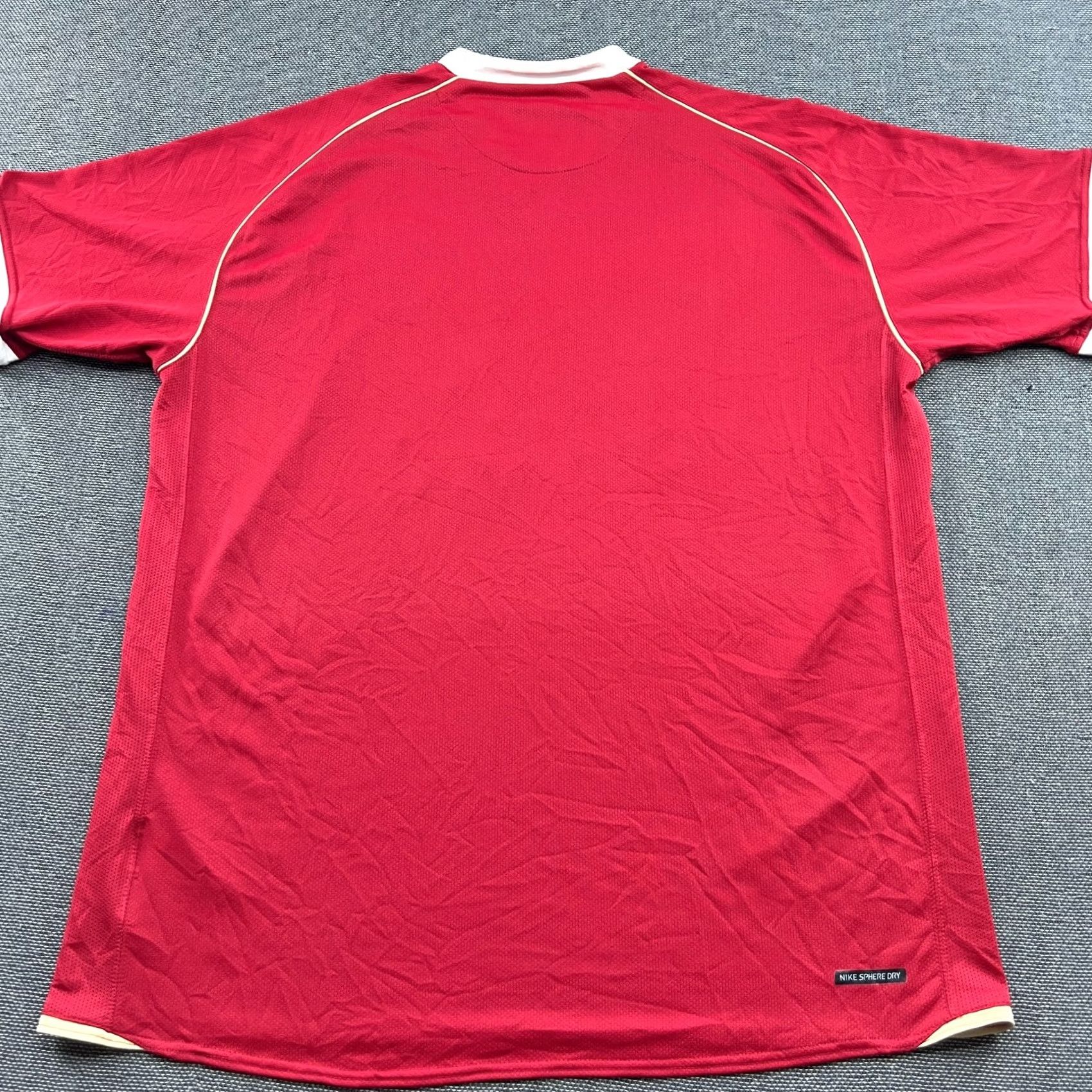 Nike Nike Manchester United Football Jersey Shirt XL Men's Red Short Sleeve Pullover Quick Dry Moisture Wicking Size US XL / EU 56 / 4 - 3 Thumbnail