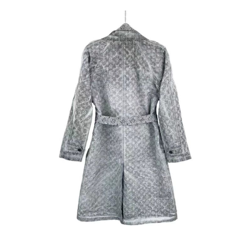 Louis Vuitton Louis Vuitton Alpaca/polyester grey presbyopic full print Size 4XL / US 24-26 - 2 Thumbnail
