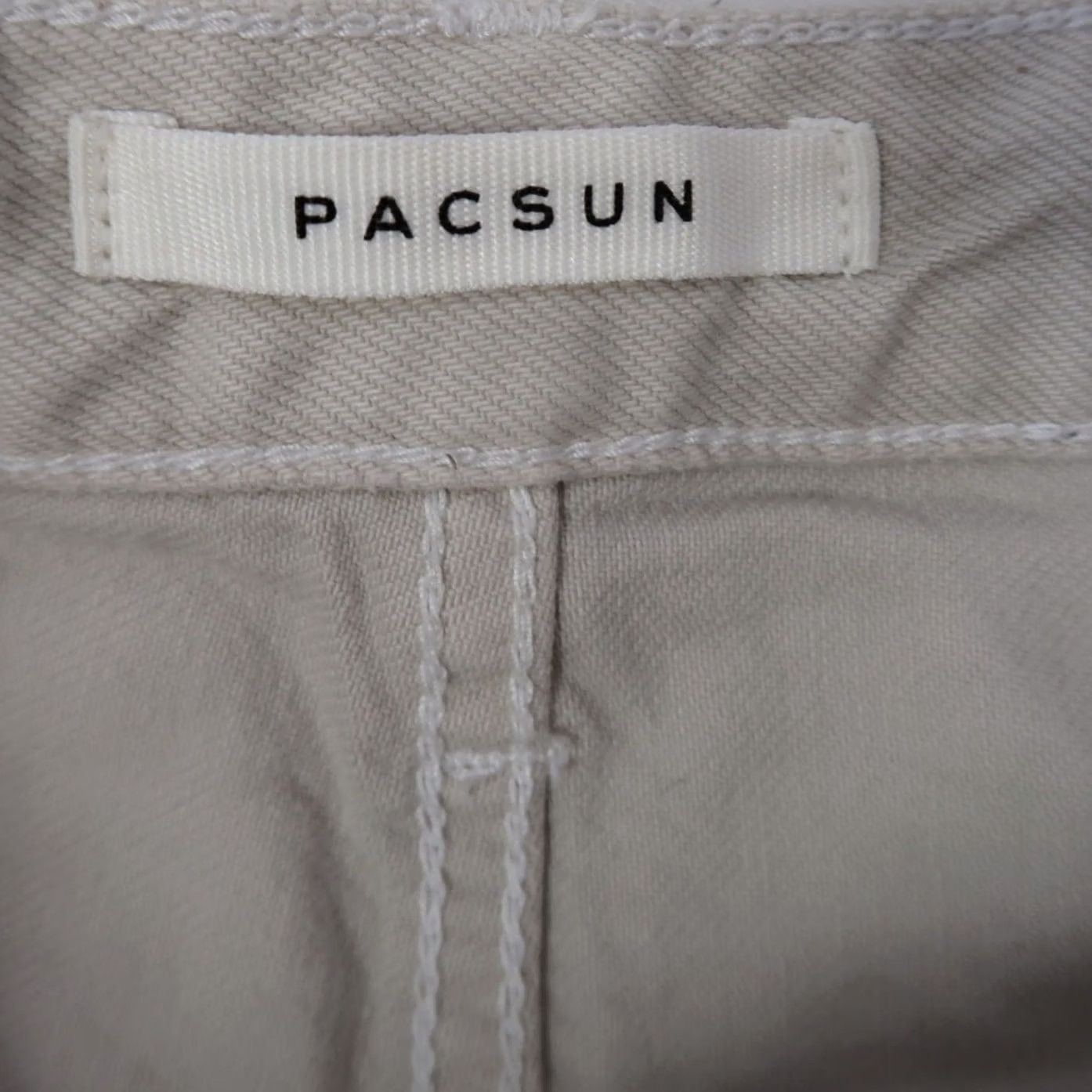 Pacsun VINTAGE PacSun 90's Boyfriend Jeans Tan High Rise Baggy Distressed Jeans 22 Womens Size 40" / US 18 - 3 Thumbnail
