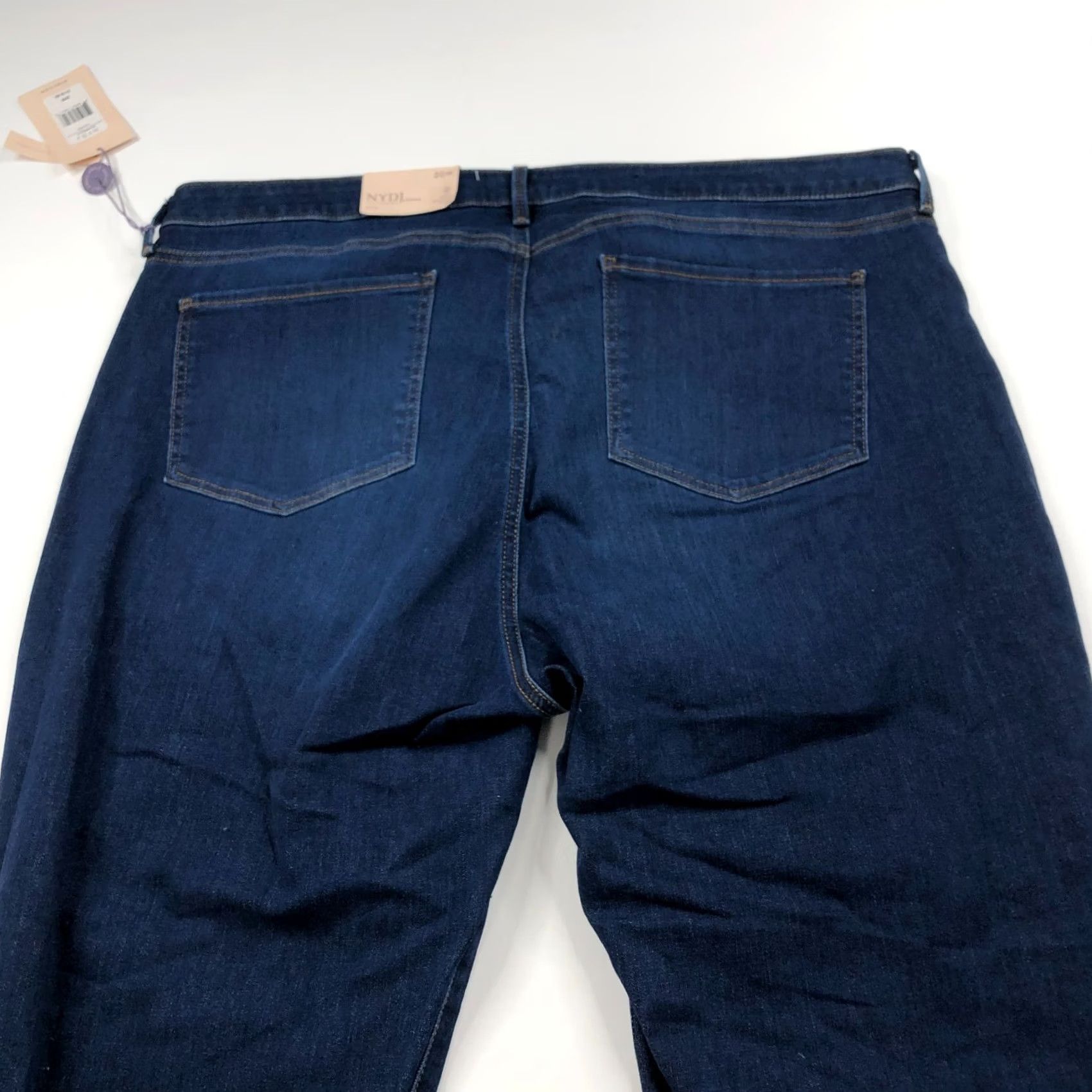 NYDJ NYDJ Lift Tuck Sheri Slim NEW Plus 20W High Rise Jeans 42 in Waist 26 in Inseam Brown? Blue Size ONE SIZE - 3 Thumbnail