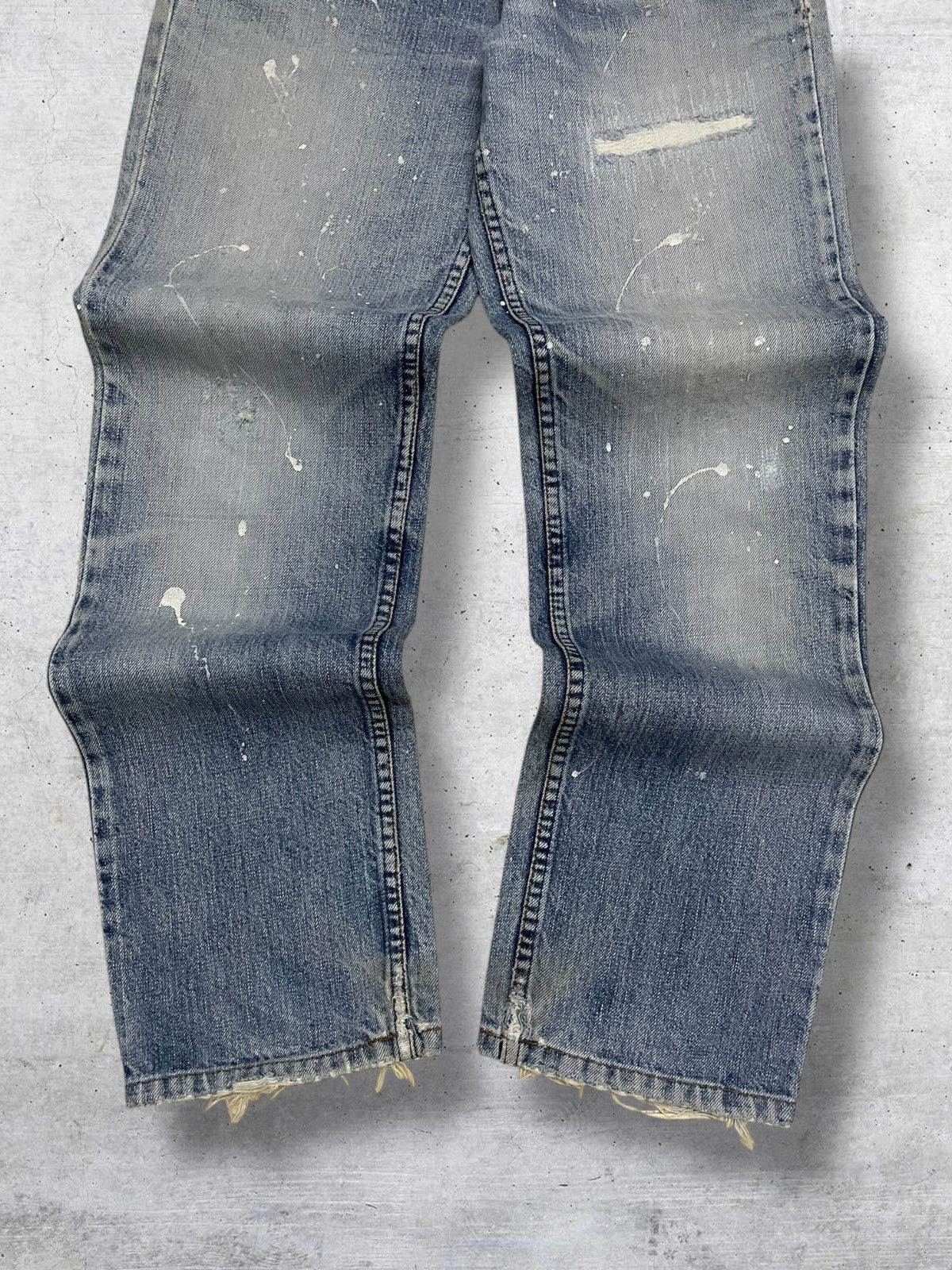 Levi's Vintage Clothing VINTAGE 501 LEVIS USA DESIGNER 90S OG SPLASH RIPPED DENIM Size US 29 - 3 Thumbnail