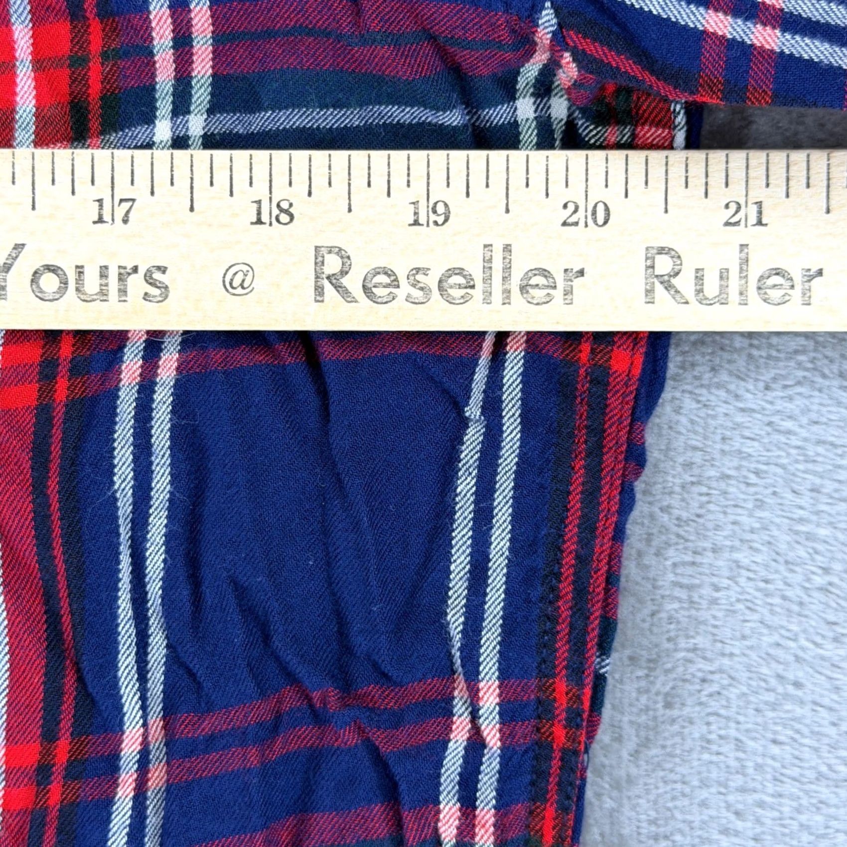 YoungLA YoungLA Button-Up Shirt Plaid Navy Red White L Mens Casual Western 806 Viscose Rayon Cotton? Size US L / EU 52-54 / 3 - 4 Thumbnail