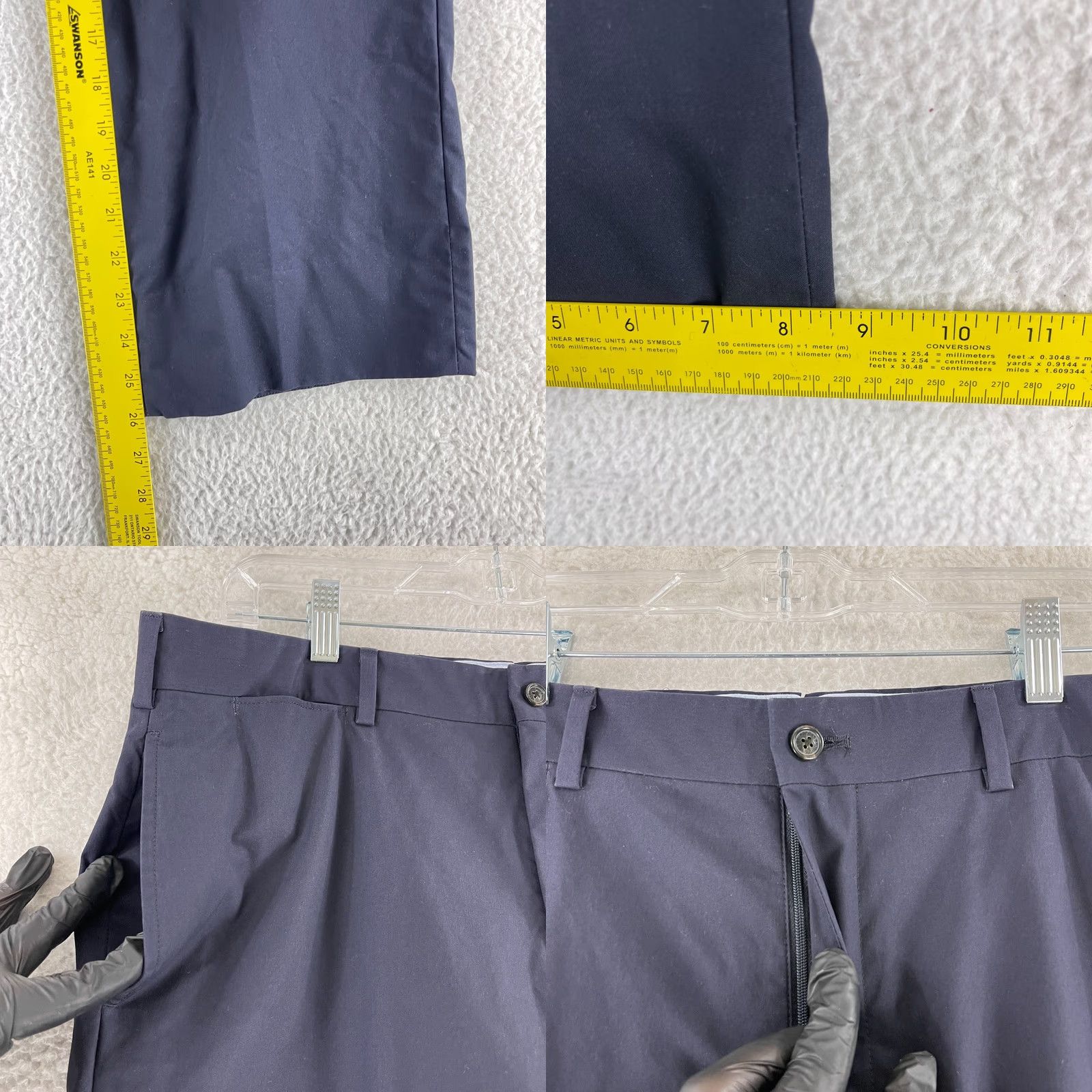 Brooks Brothers Brooks Brothers Dress Pants Mens Size 37 Solid Blue Pleated 100% Supima Cotton Dress Pants Mens Regular Blue Solid 37 Brooks Brothers Size US 37 - 8 Thumbnail