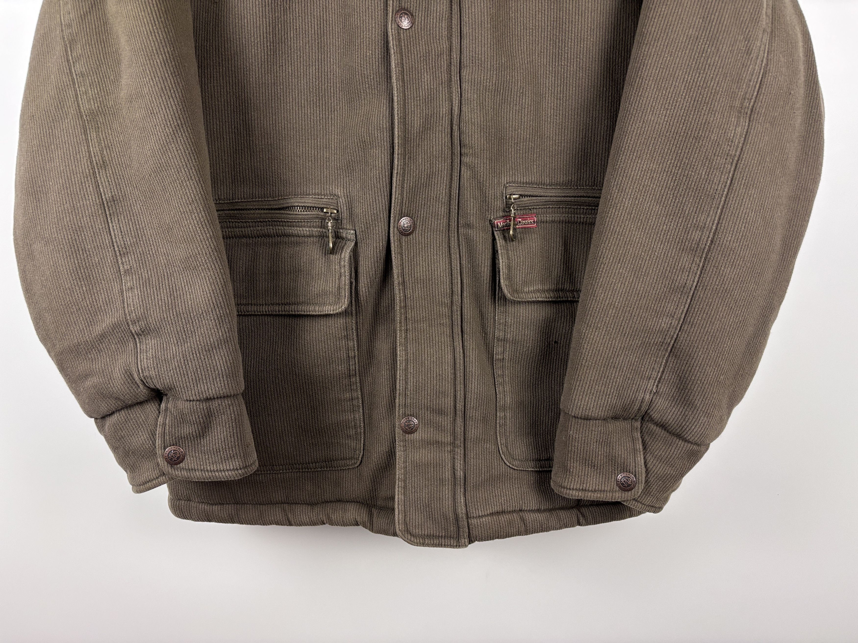 Marlboro Classics Marlboro Classics Corduroy Warm Heavy Coat Jacket Brown L Size US L / EU 52-54 / 3 - 3 Thumbnail