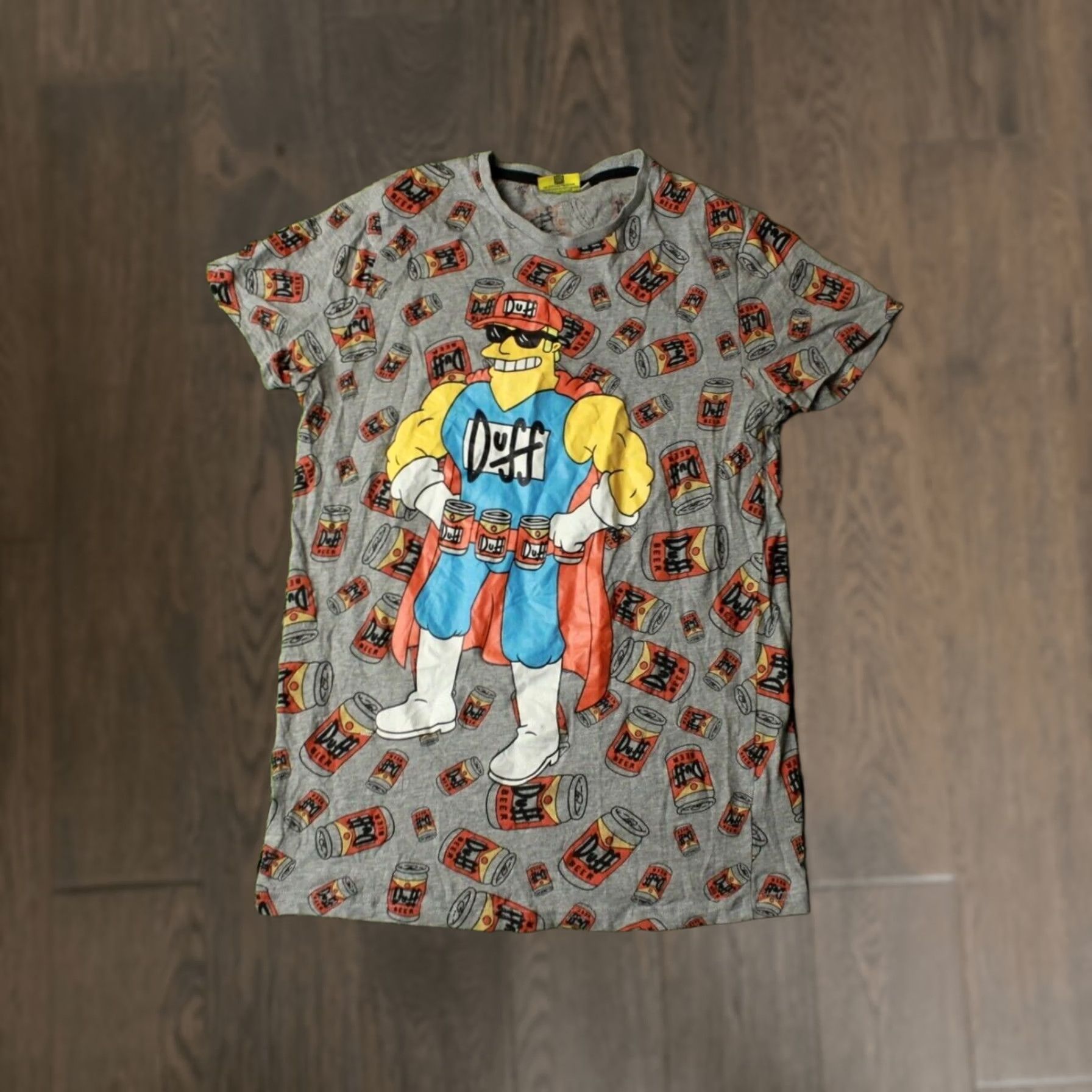 Fruit Of The Loom The Simpsons Duffman Bear 2018 Shirt Duffman Men Small S Gray Shirt Size US S / EU 44-46 / 1 - 1 Thumbnail