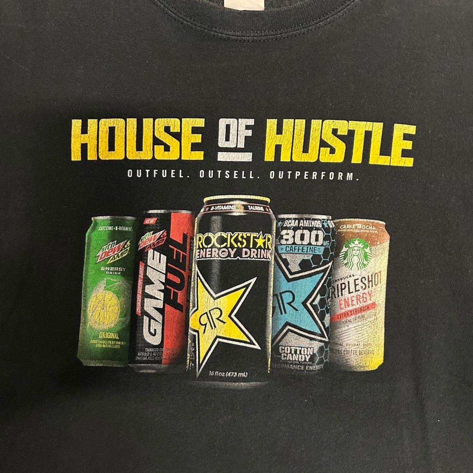 Gildan Y2K House of Hustle Energy Drink Promo graphic tee Size US XL / EU 56 / 4 - 2 Thumbnail
