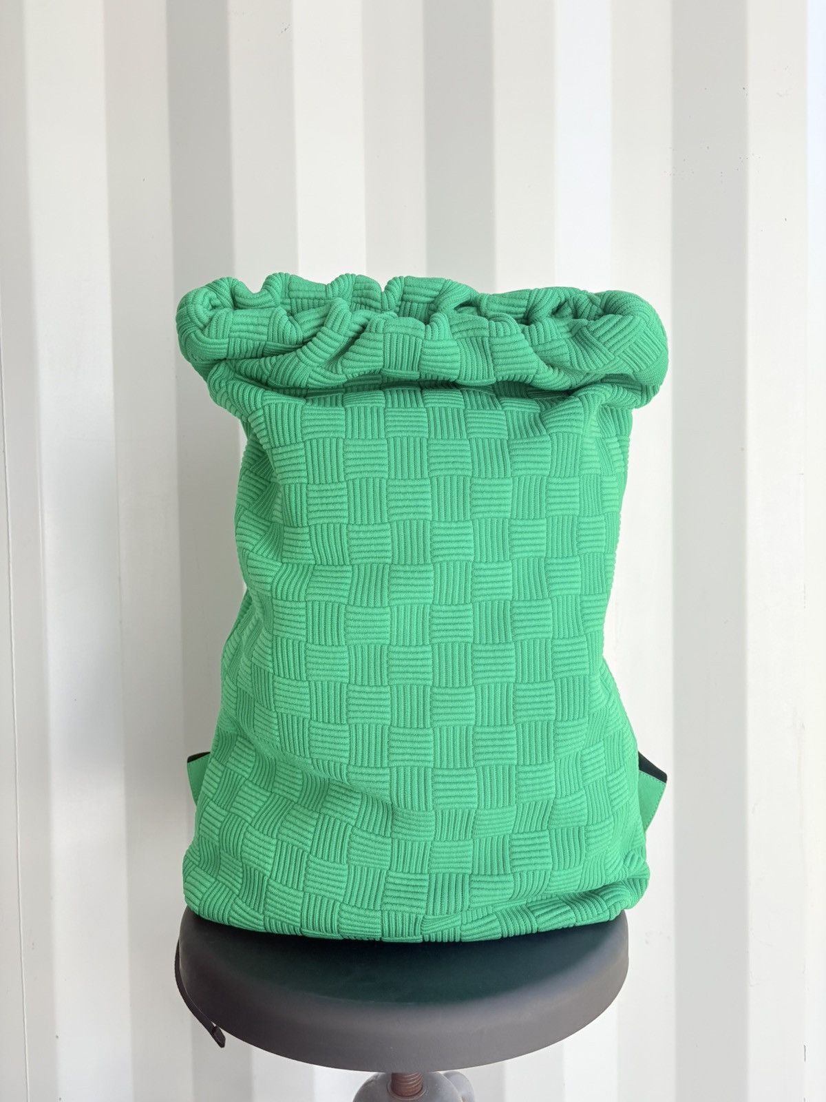 Bottega Veneta Foldover Intreciatto Knit Backpack Size ONE SIZE - 1 Thumbnail