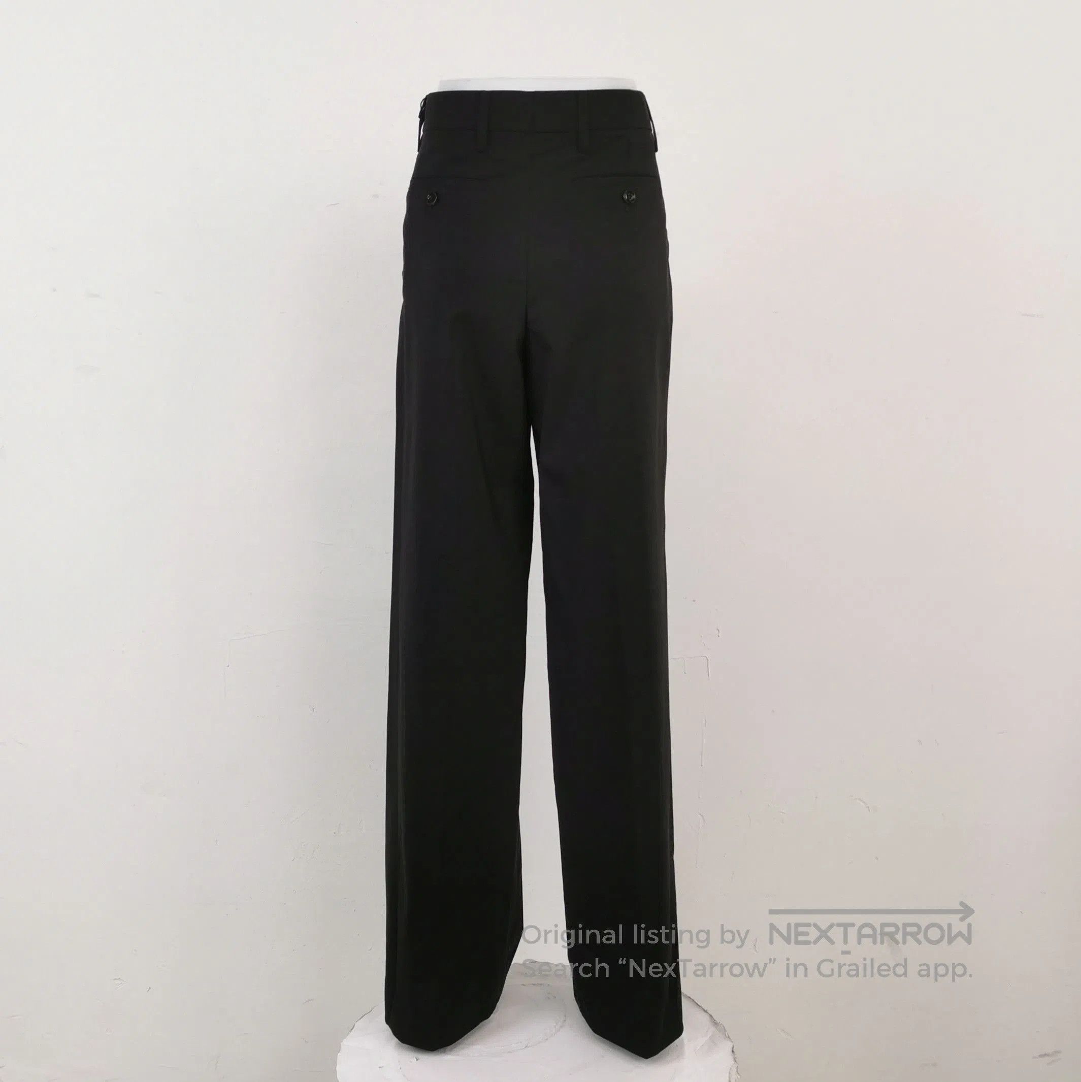 Prada Prada Black Wool Blend Wide. Size 39" - 2 Thumbnail