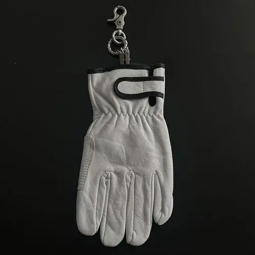 Jewelry Brown Leather Motorcycle Gloves Attachment for Pants Size ONE SIZE - 1 Thumbnail