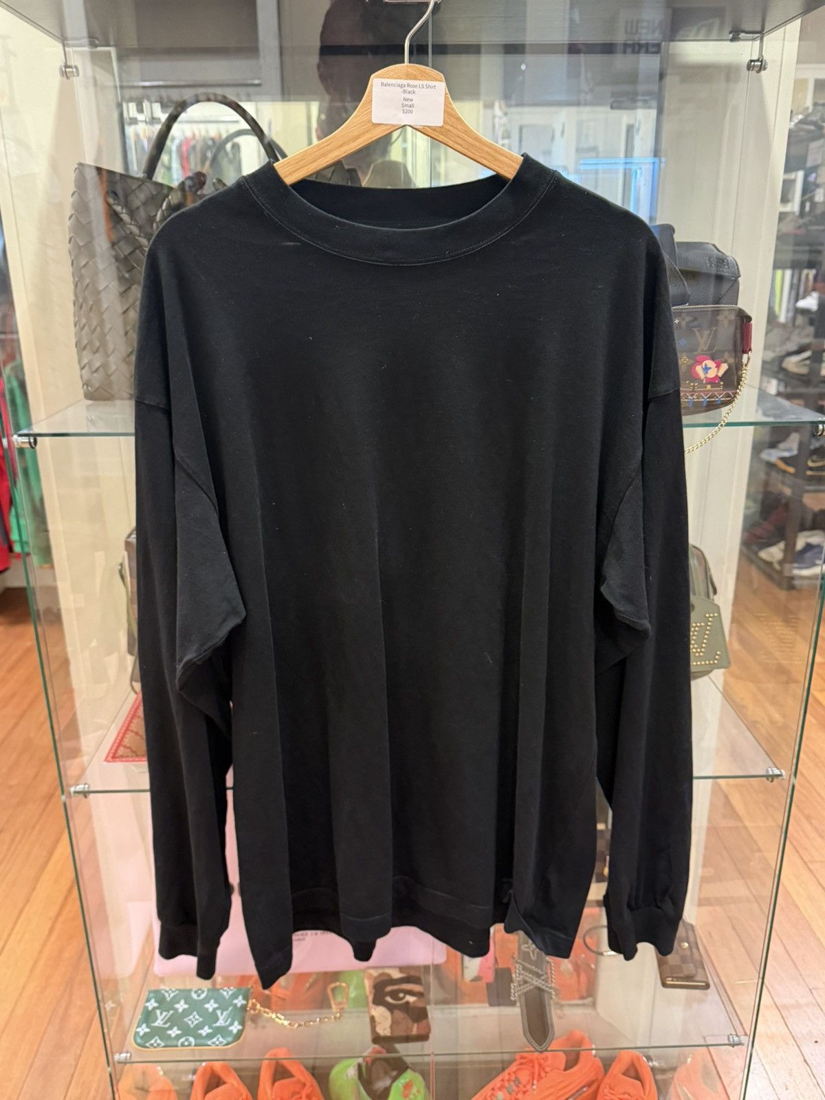 Balenciaga Balenciaga Rose LS Shirt - Black Size US S / EU 44-46 / 1 - 1 Thumbnail