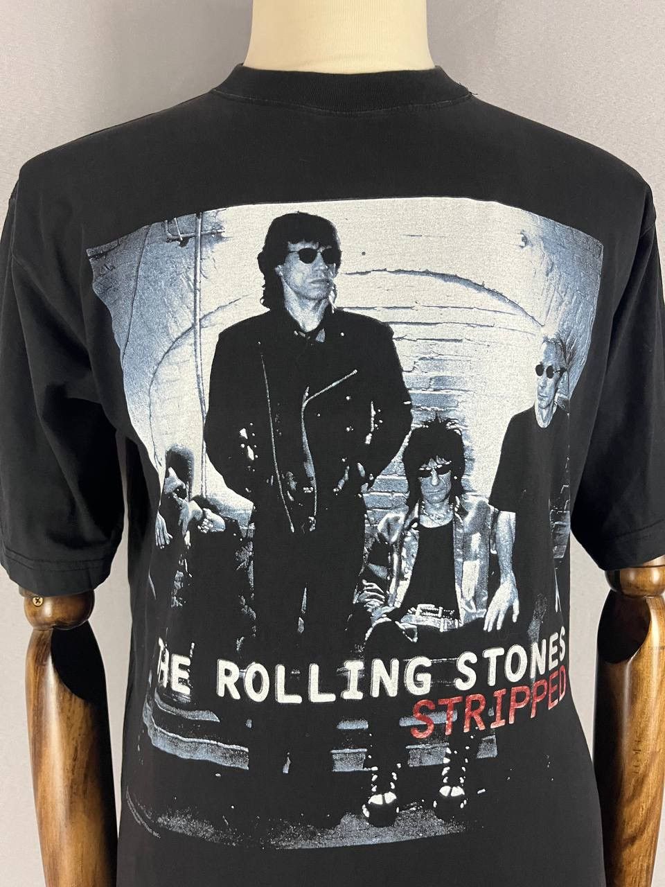 The Rolling Stones The Rolling Stones Tee T Shirt Vintage Stripped Black Size US L / EU 52-54 / 3 - 4 Thumbnail
