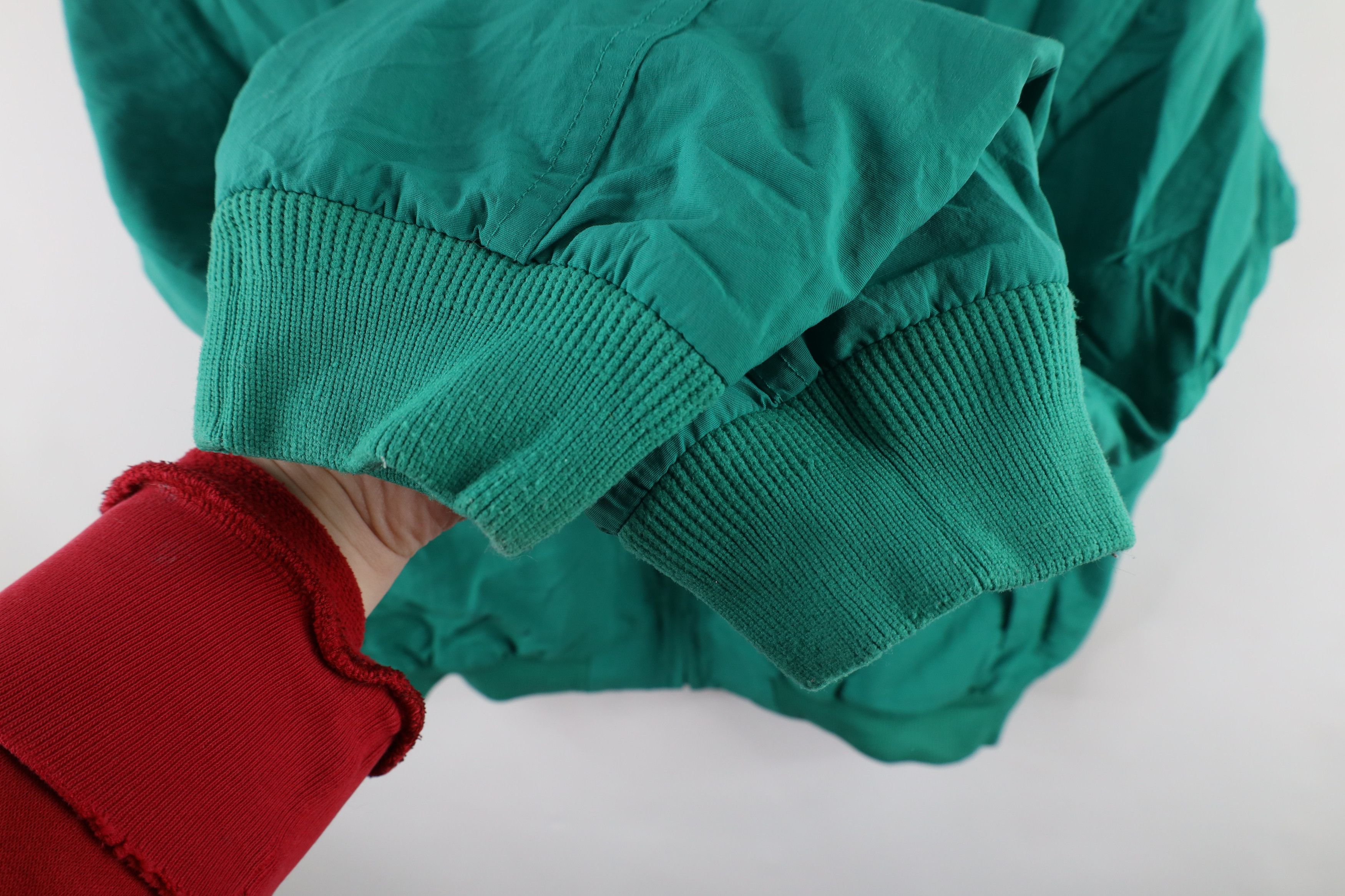 J.Crew × Vintage Vintage 90s J Crew Fleece Lined Bomber Jacket Teal Green Size ONE SIZE - 6 Thumbnail