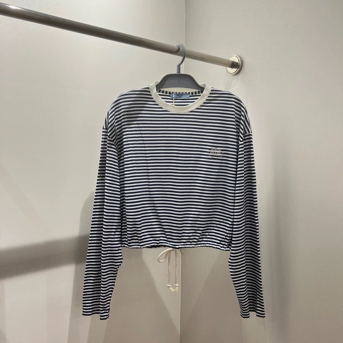 Prada Prada Striped T-Shirt S Women Size S / US 4 / IT 40 - 1 Thumbnail