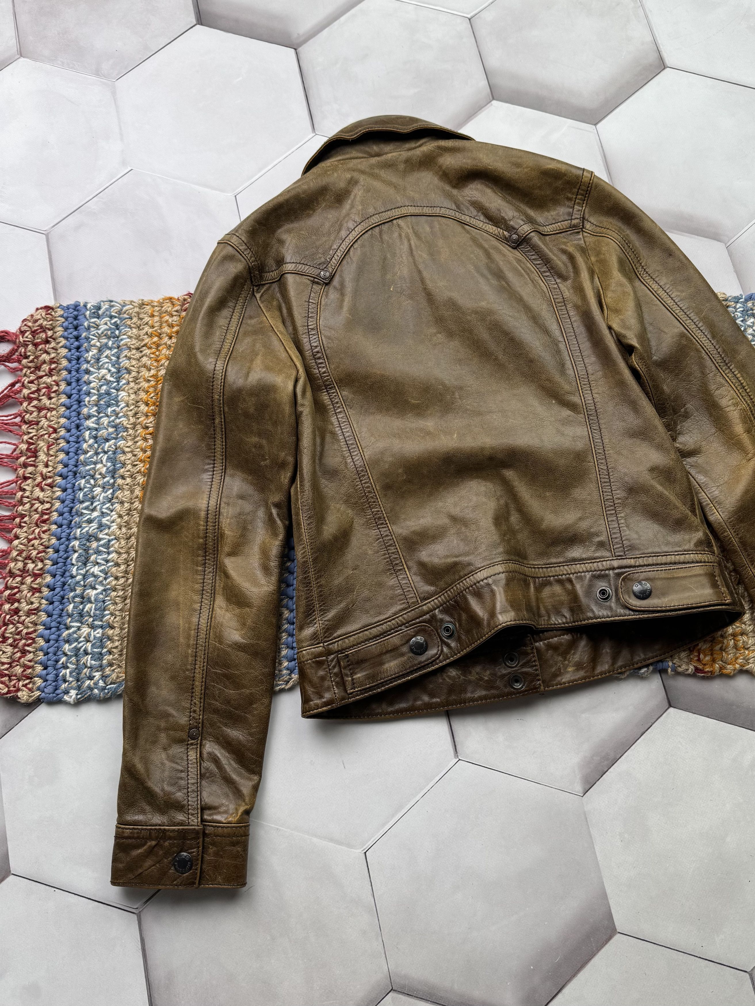 Japanese Brand Vintage Cropped Leather Jacket(E4) Size S / US 4 / IT 40 - 12 Thumbnail