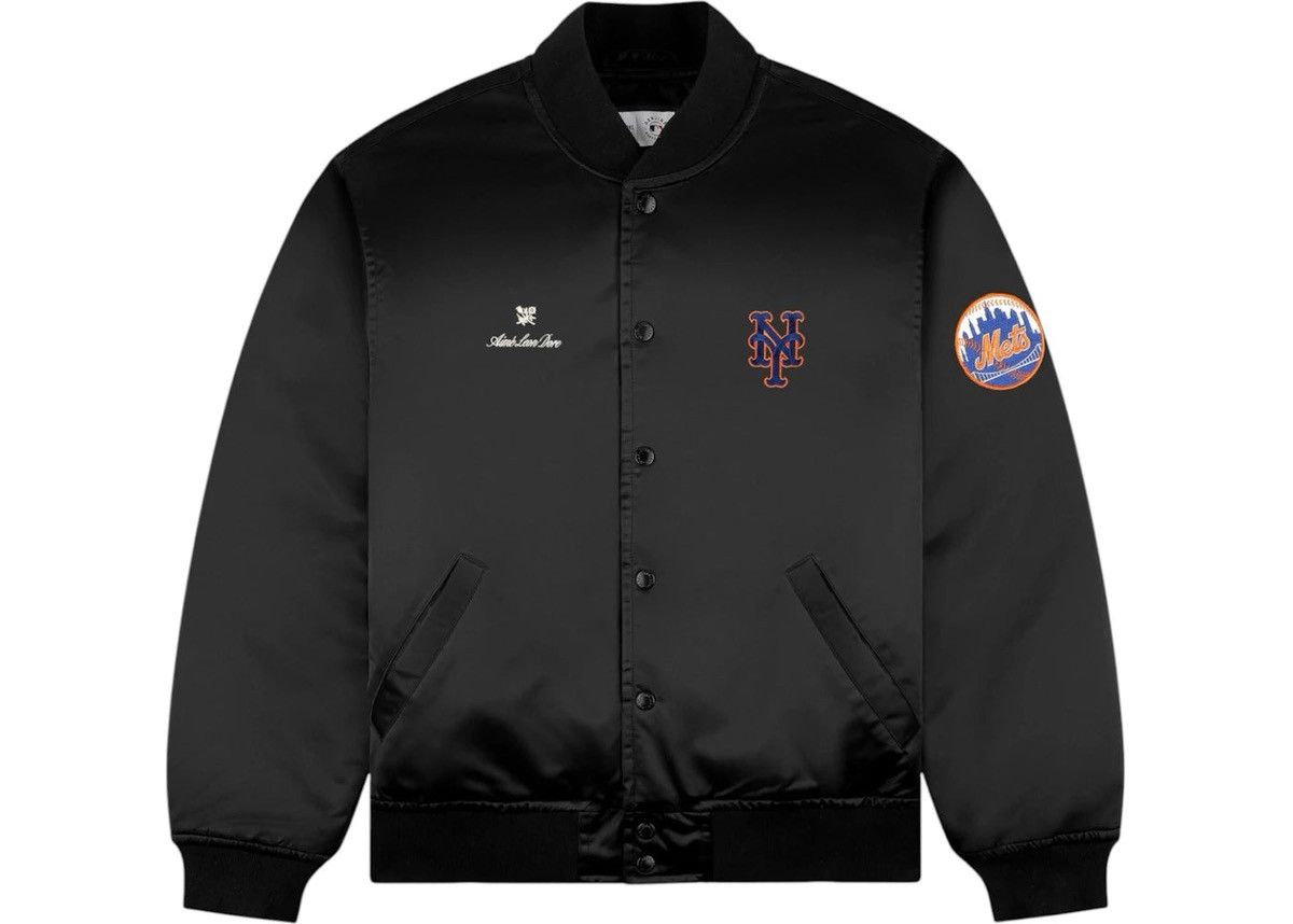 Aime Leon Dore Aime Leon Dore NY Mets Satin Varsity Bomber Jacket Black XXL Size US XXL / EU 58 / 5 - 1 Thumbnail
