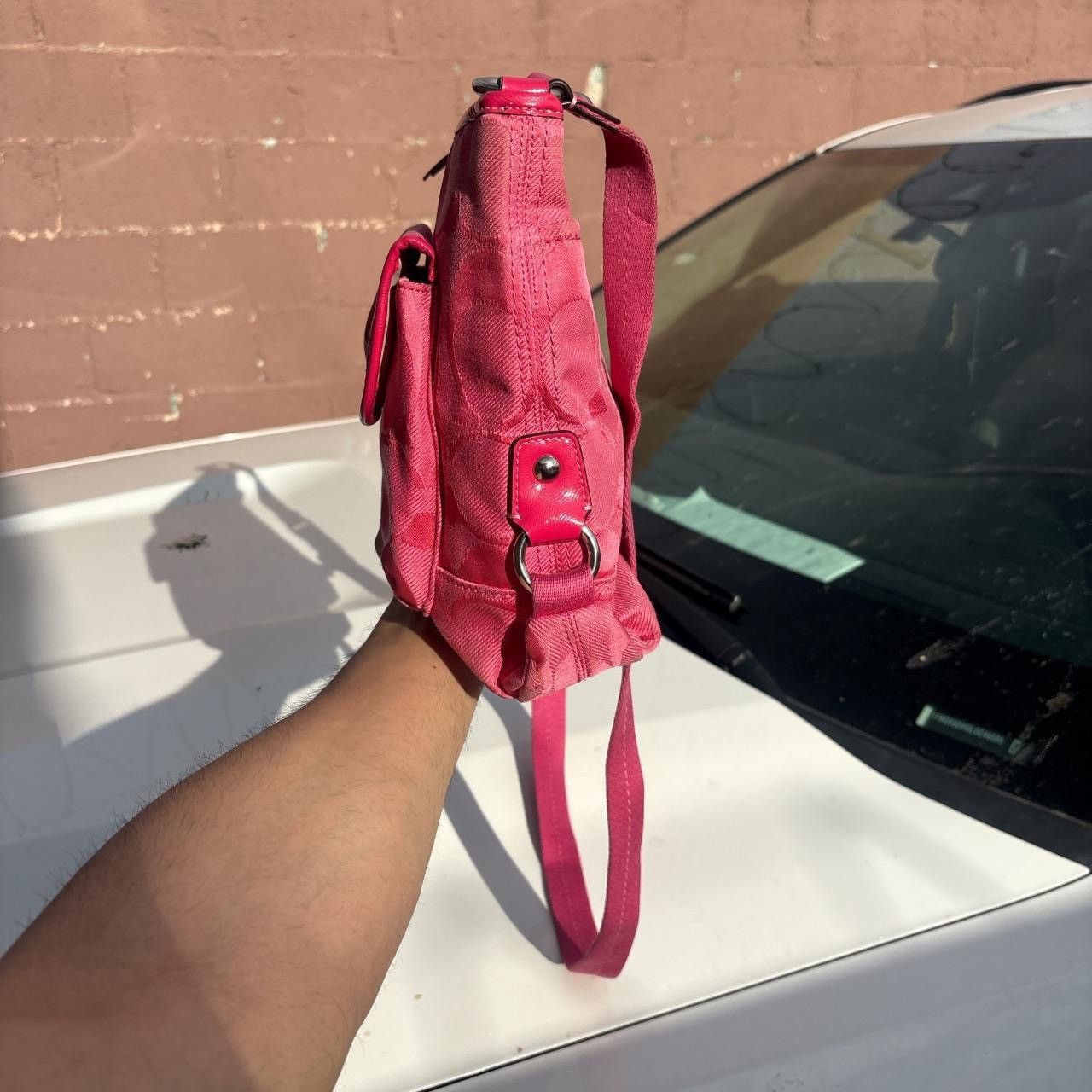 Coach Coach Poppy Kyra Daisy Pink Signature Crossbody Bag Size ONE SIZE - 2 Thumbnail