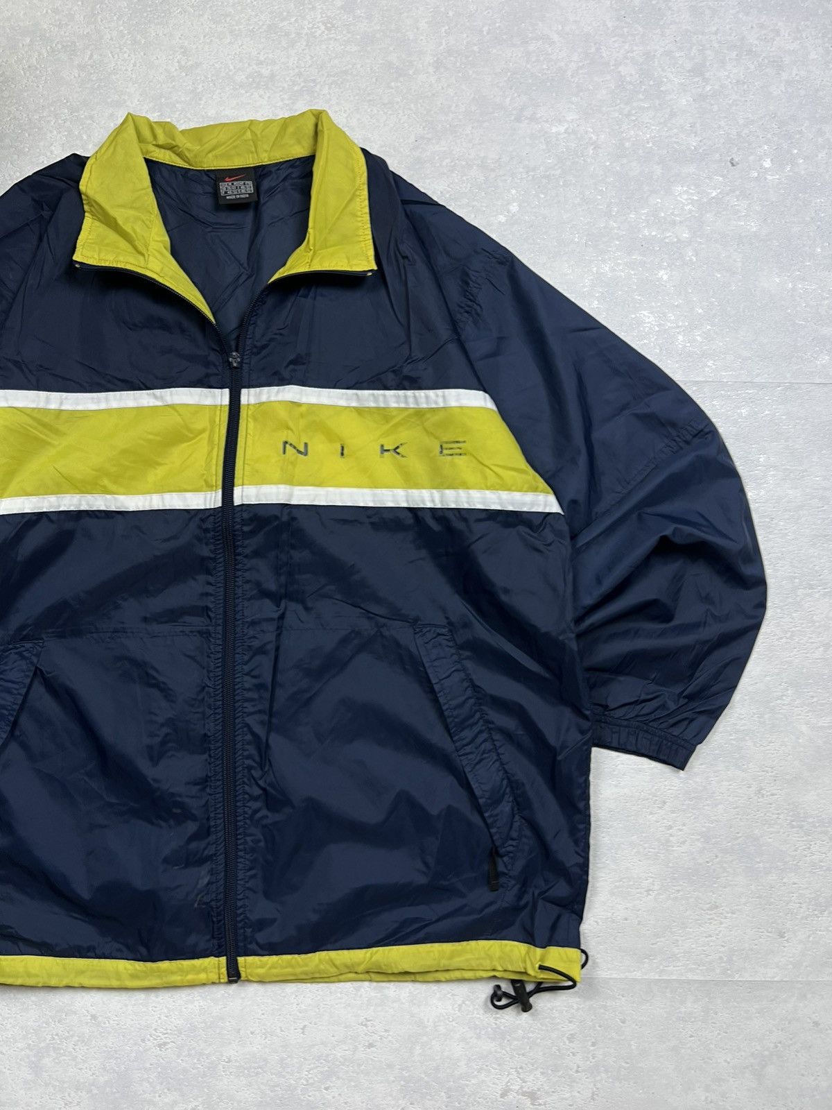 Nike 90s Nike Double Logo Vintage Y2K Oversized Nylon Jacket Size US L / EU 52-54 / 3 - 3 Thumbnail