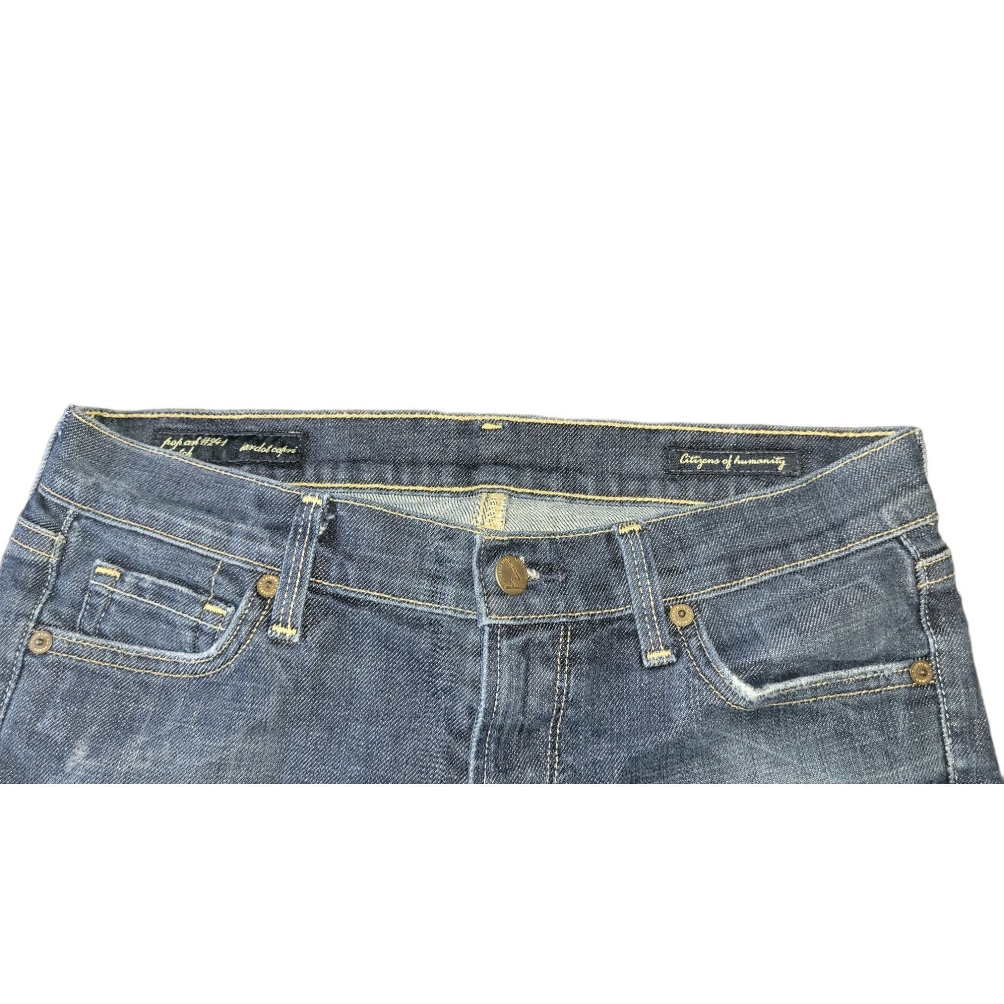 Citizens Of Humanity Citizens Of Humanity Pop Art Stretch Bardot Sz 27 Capri Jean Size 27" / US 4 / IT 40 - 2 Thumbnail