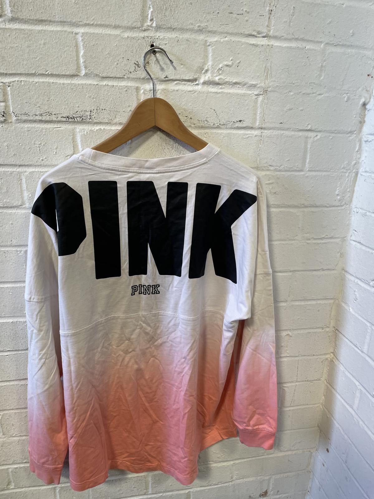 Pink PINK Ombre Long Sleeve Shirt Size ONE SIZE - 2 Thumbnail