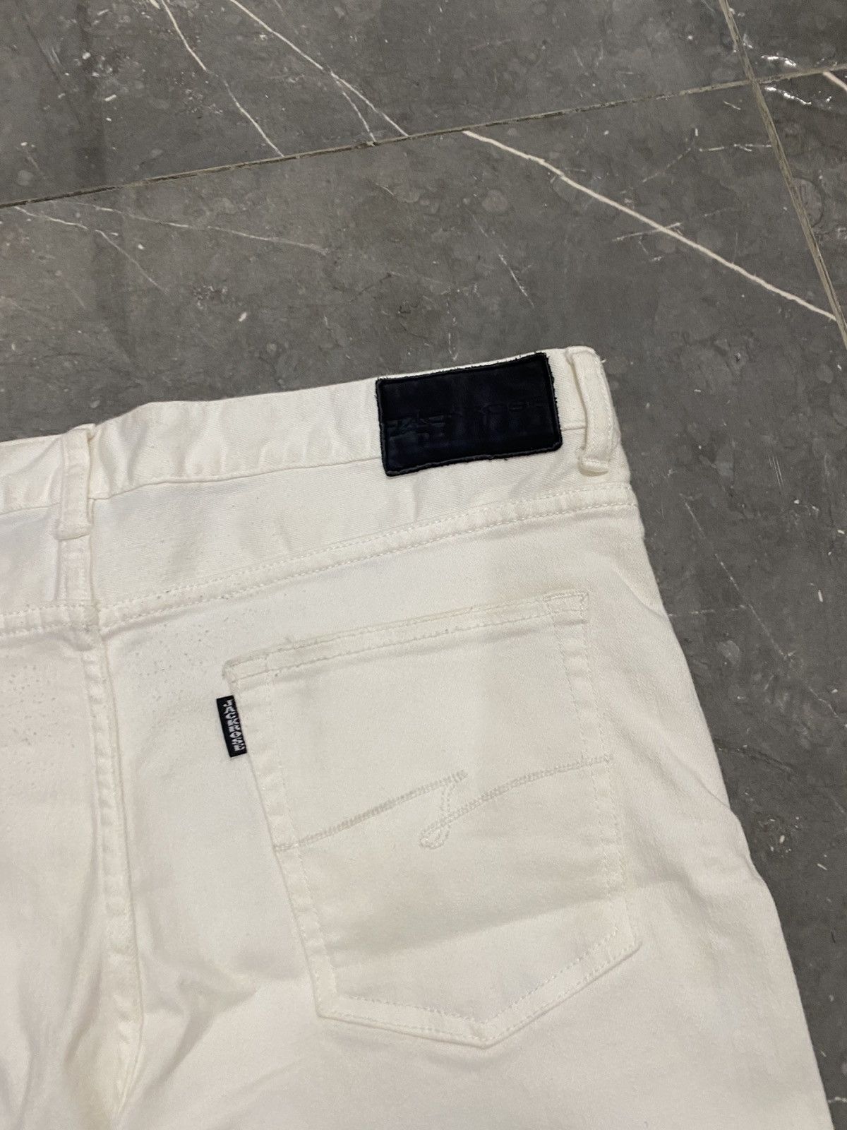 JACKROSE Jack Rose Japanese White Skinny Jeans Size US 35 - 6 Thumbnail