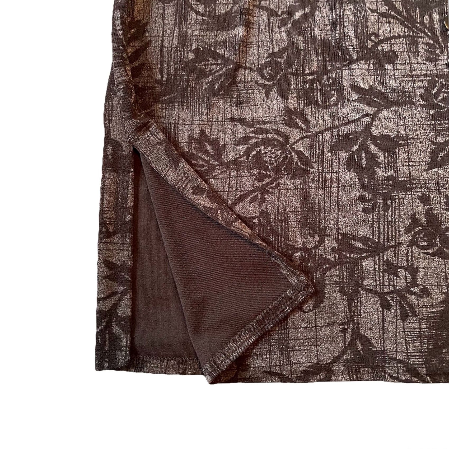 Vintage VINTAGE Fashion Bug Blouse Shirt Women XL Gray Black Floral Short Sleeve Round Neck Pullover Knit Polyester Size XL / US 12-14 / IT 48-50 - 6 Thumbnail