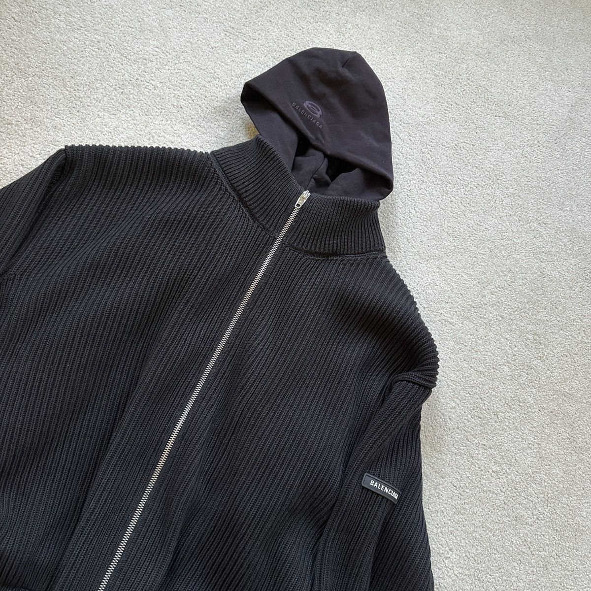 Balenciaga UNITY LAYERED SWEATER HOODIE Size US L / EU 52-54 / 3 - 6 Thumbnail
