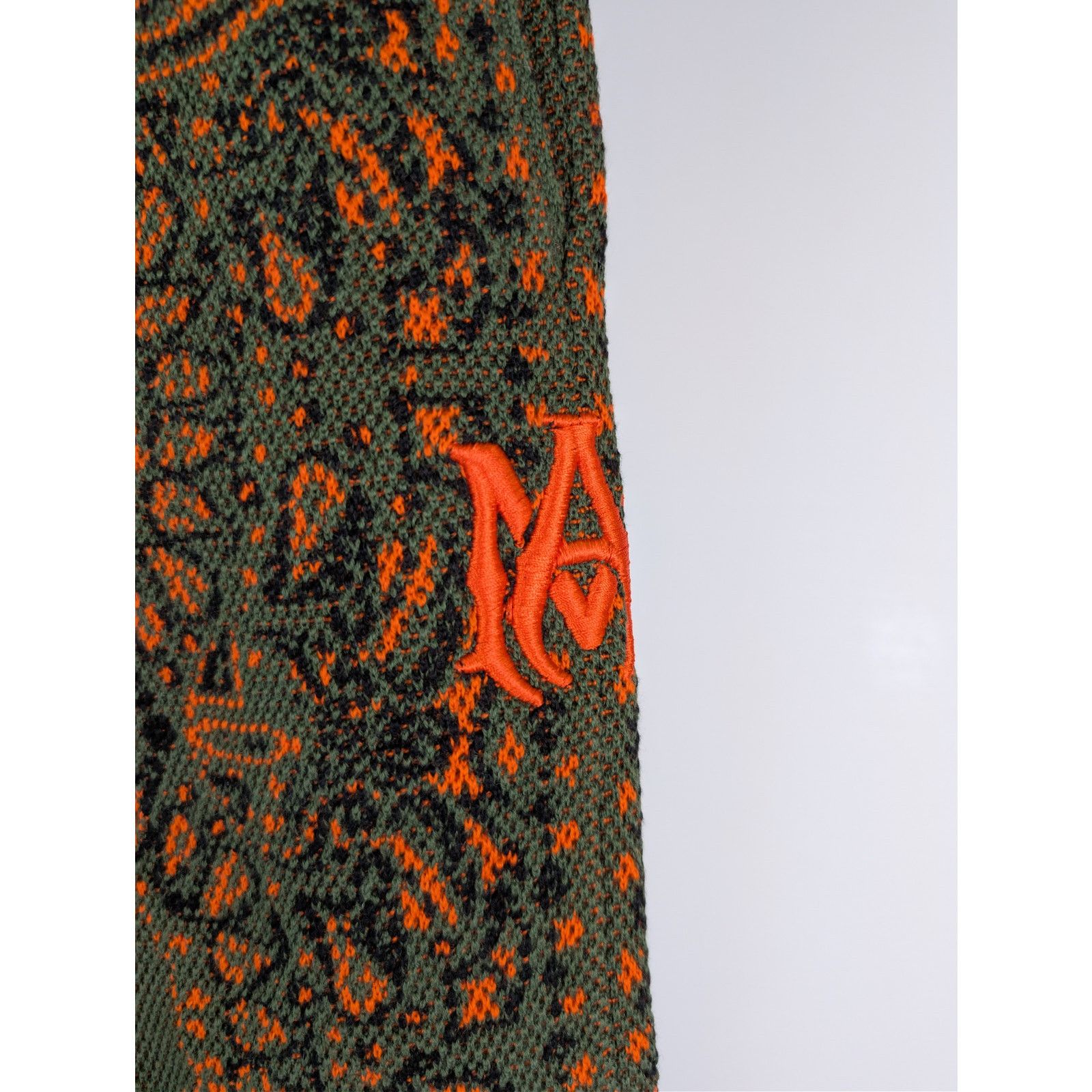 Amiri o1rshd1 Q:2 / Bandana B-Ball Sweatpants in Green/Orange Size US 32 / EU 48 - 5 Thumbnail