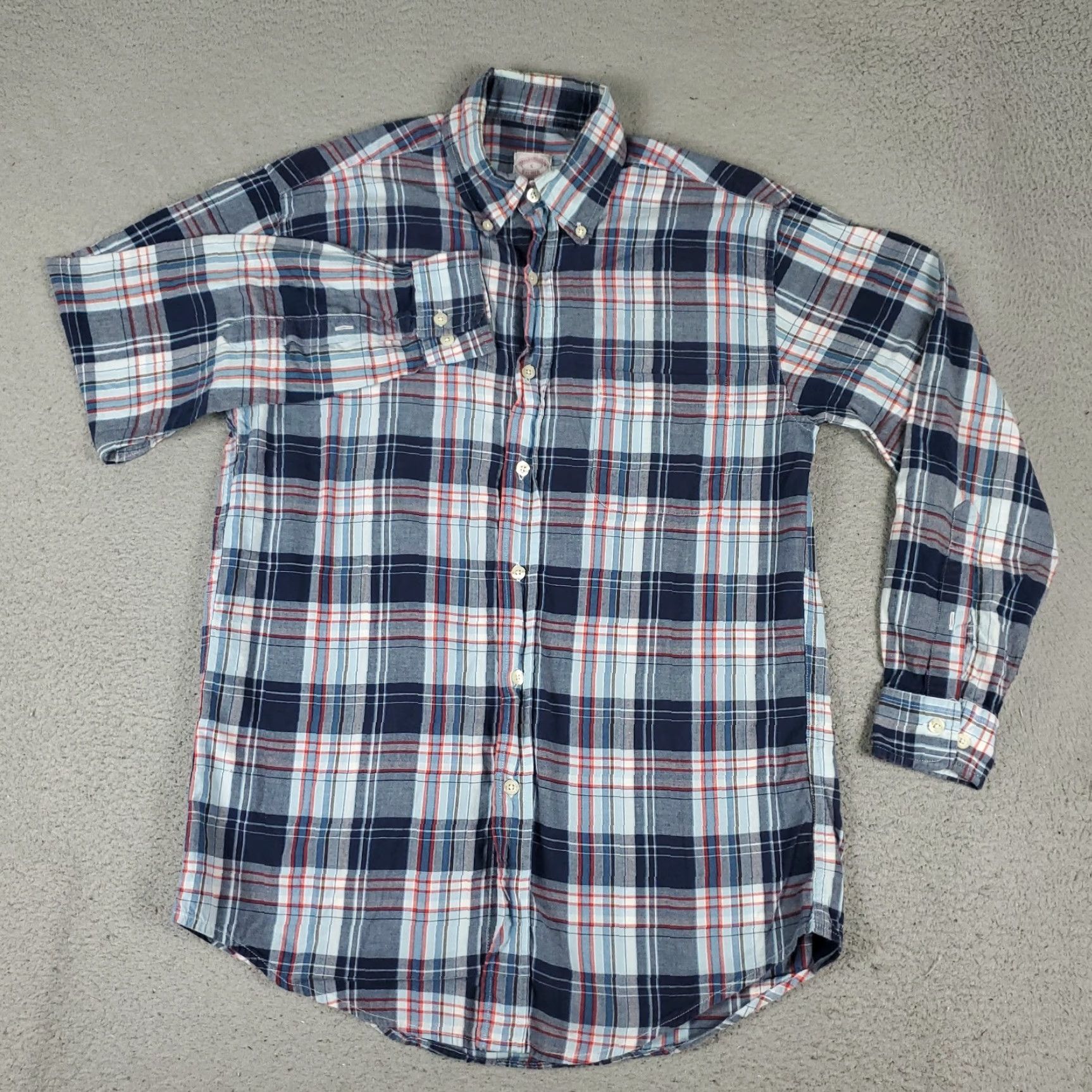 Brooks Brothers Brooks Brothers Shirt Mens Small Blue Plaid Button Up Long Sleeve Size US S / EU 44-46 / 1 - 2 Thumbnail