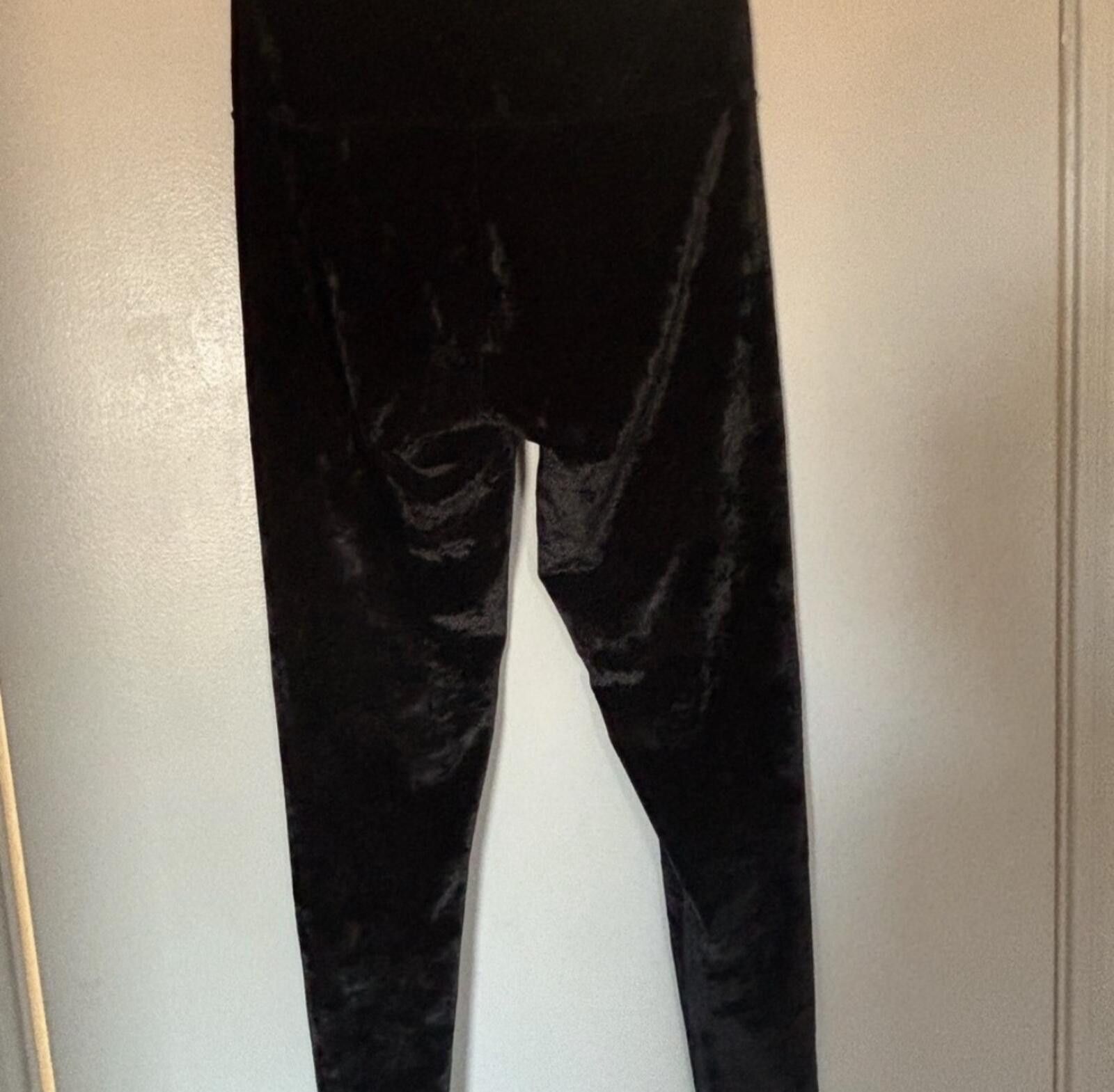 Other (SHOSHO) Black Velvet Pants Size 32" / US 10 / IT 46 - 5 Thumbnail