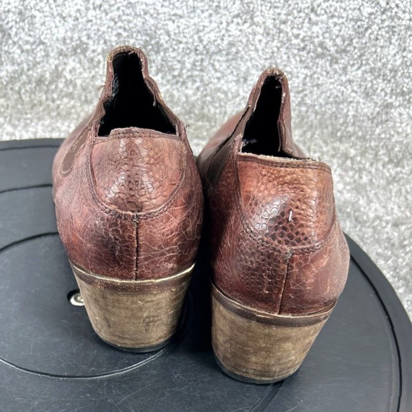 Vintage VINTAGE Wolverine Alice Leather Booties Womens Size 9 Ankle Slip On Brown Outdoor Fall Winter Womens Size US 7 / IT 37 - 5 Thumbnail