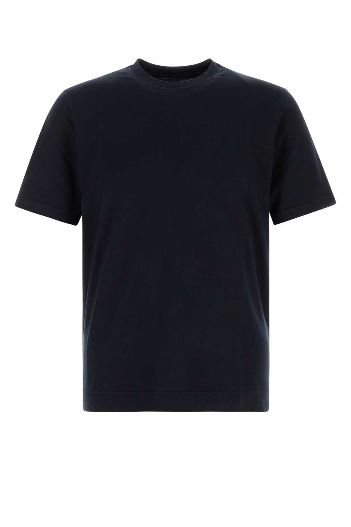Fedeli Navy Blue Cotton T-Shirt Size US XXL / EU 58 / 5 - 1 Thumbnail