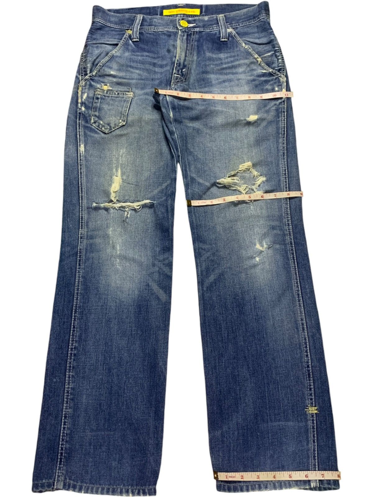 Levi's × Levi's Vintage Clothing Vintage 90s Levis 502 Faded Wash Distressed Loose Jeans Size US 32 / EU 48 - 14 Thumbnail