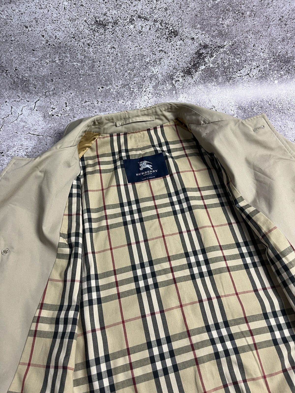 Burberry × Vintage Rare🔥Vintage Burberry London Nova Check Trench Coat Size US L / EU 52-54 / 3 - 12 Thumbnail