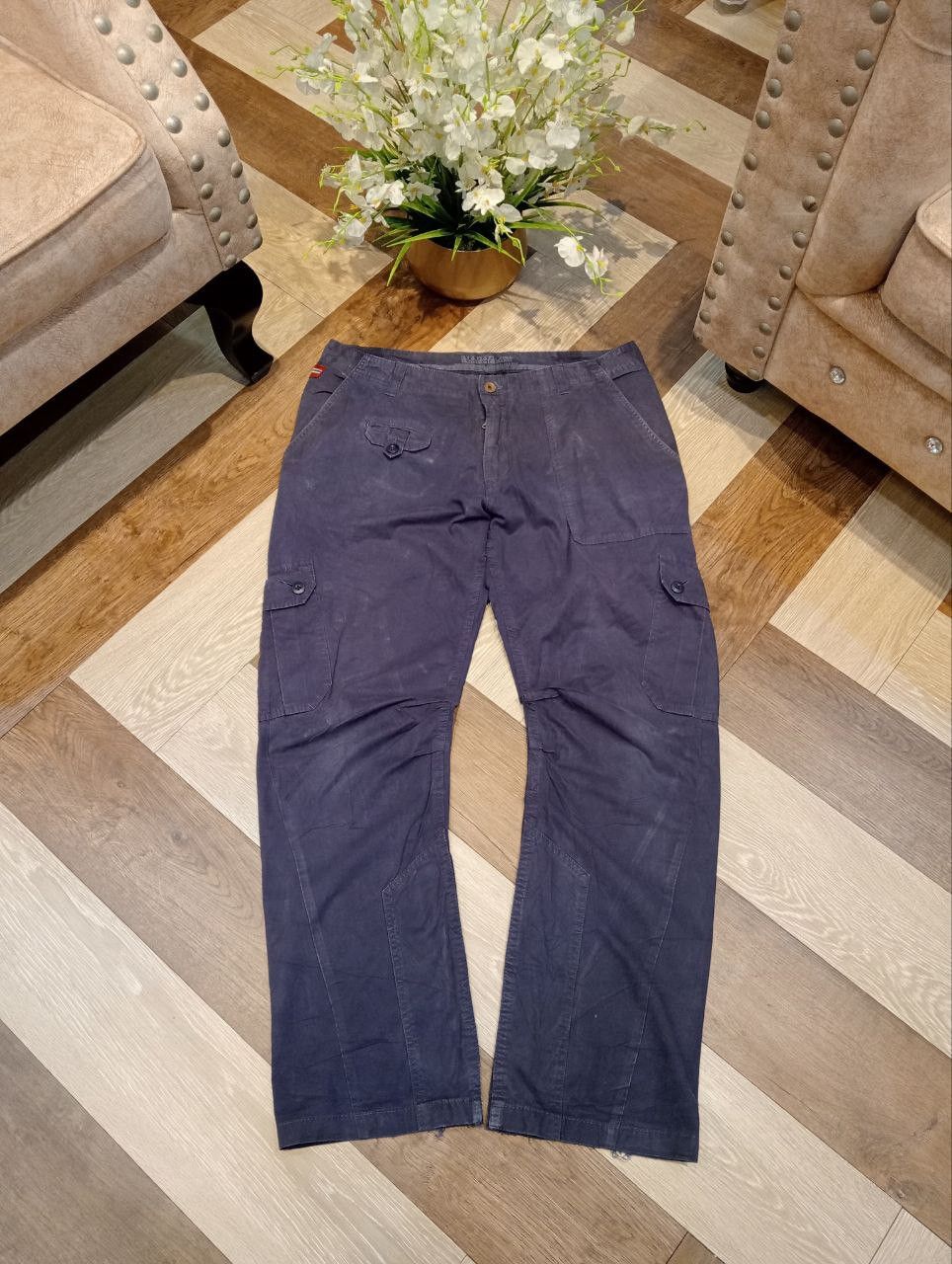 Napapijri NAPAPIJRI FADED BLUE CARGO PANTS Size US 34 / EU 50 - 1 Thumbnail