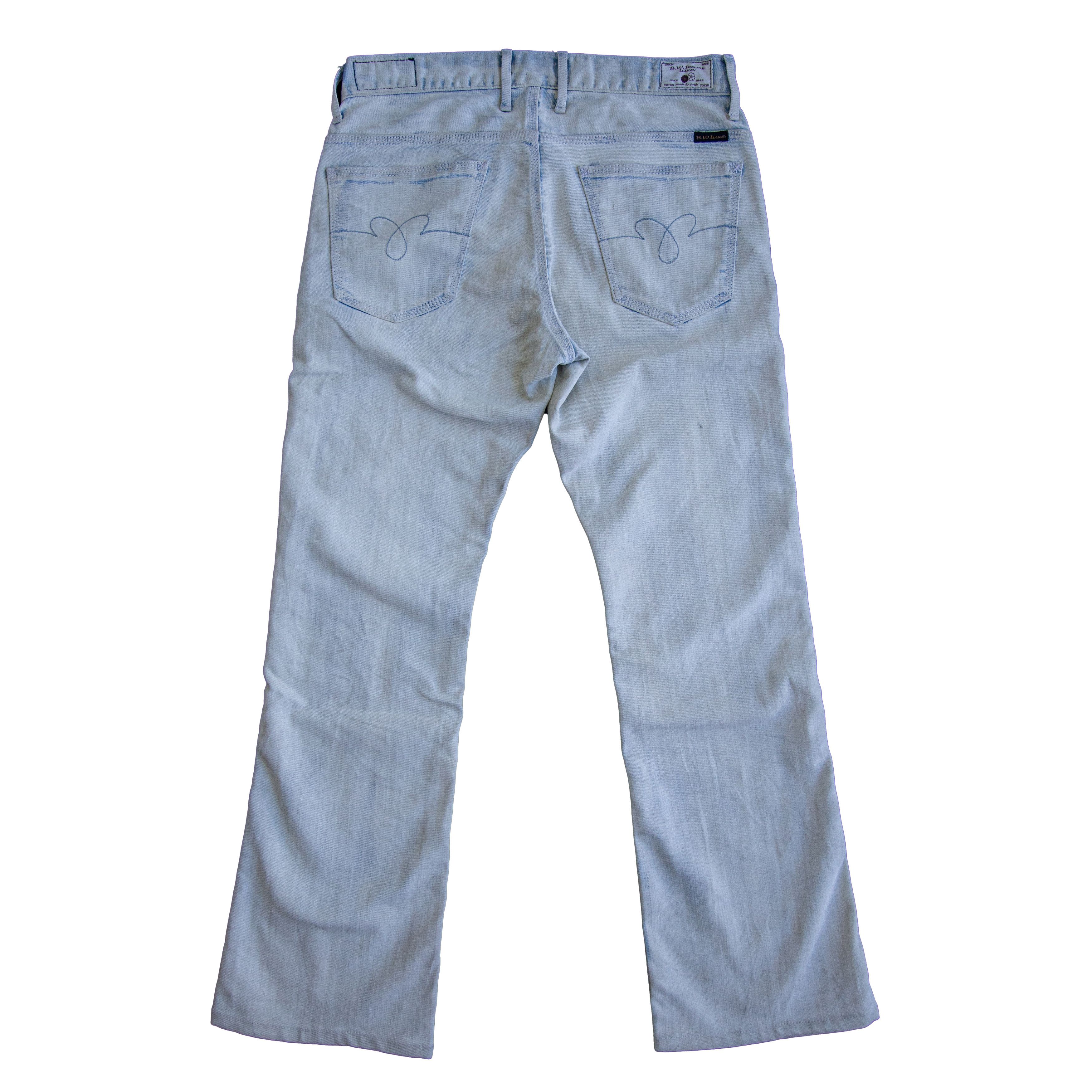 Japanese Brand Blue Way Faded Flare Jeans BW Luxe Size US 32 / EU 48 - 2 Thumbnail