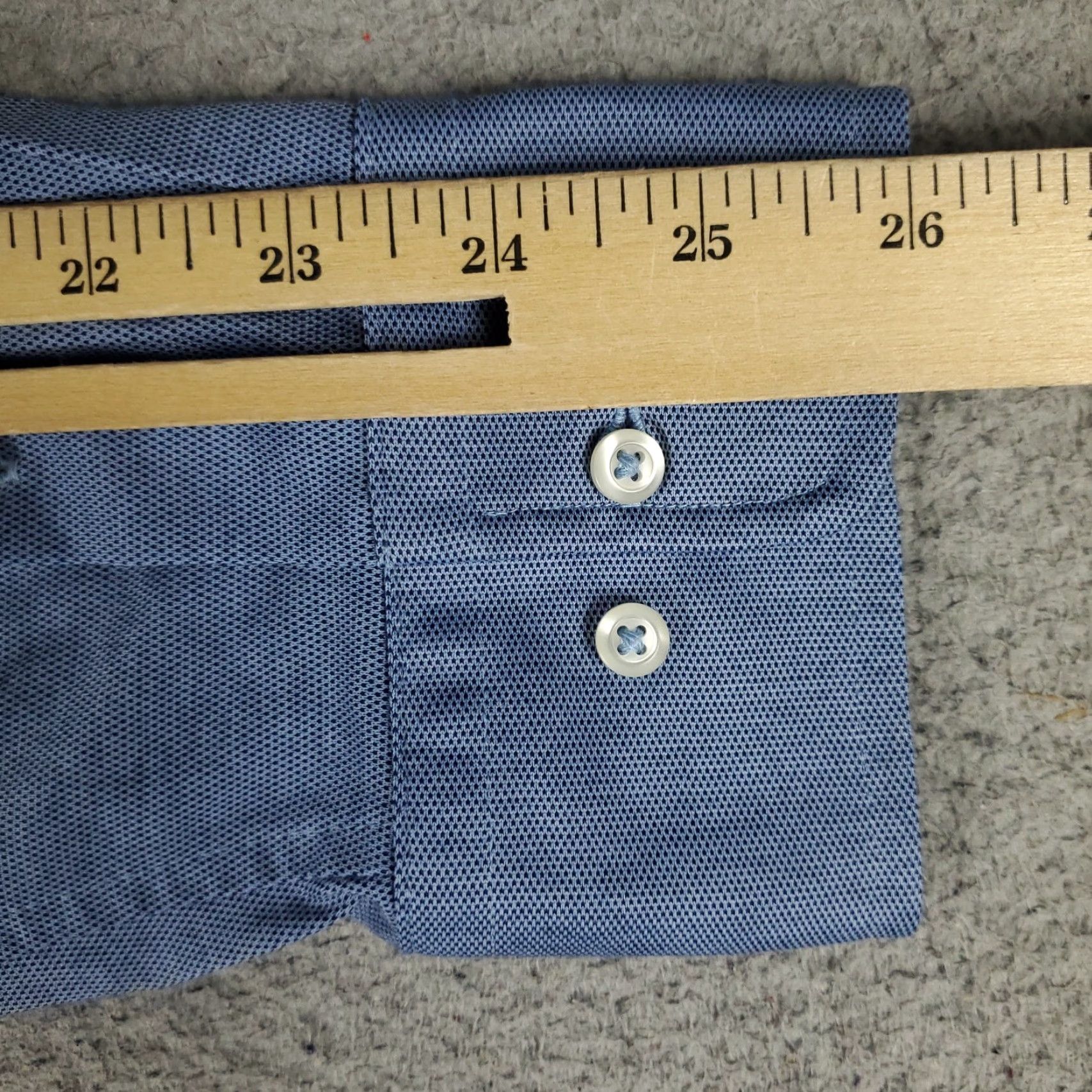 David Donahue David Donahue Shirt Mens XL Blue Knit Casual Button Up Long Sleeve Size US XL / EU 56 / 4 - 6 Thumbnail